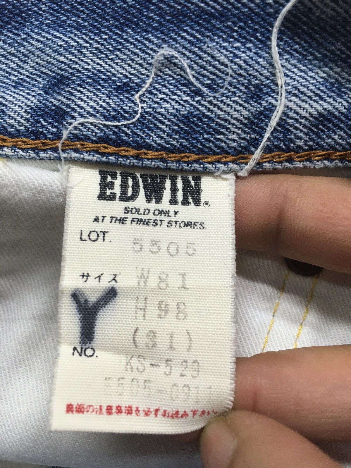 Edwin × Vintage Vintage Edwin lot 505x distressed selvedge denim japan Size US 30 / EU 46 - 11 Thumbnail