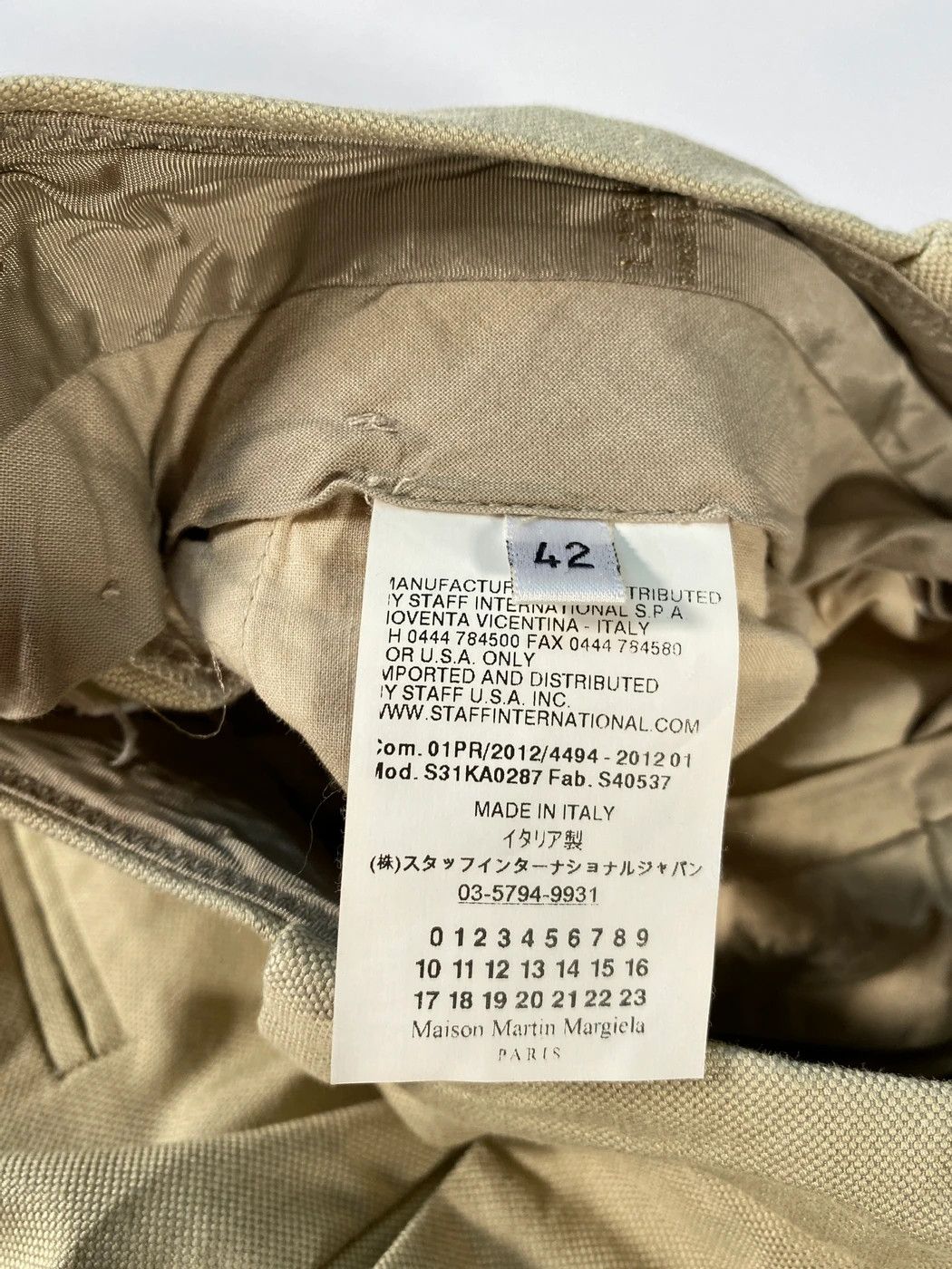 Maison Margiela ⚡️QUICK SALE⚡️ 2012 Maison Margiela Beige Trousers Pants Size 28" / US 6 / IT 42 - 4 Thumbnail
