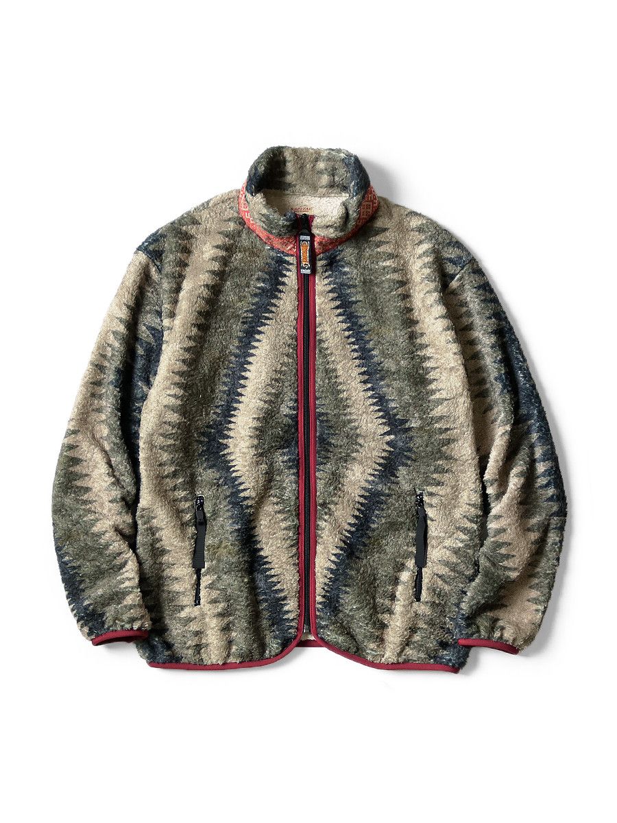 Kapital Kapital Thundermother pattern fleece ZIP jacket Size US L / EU 52-54 / 3 - 2 Thumbnail