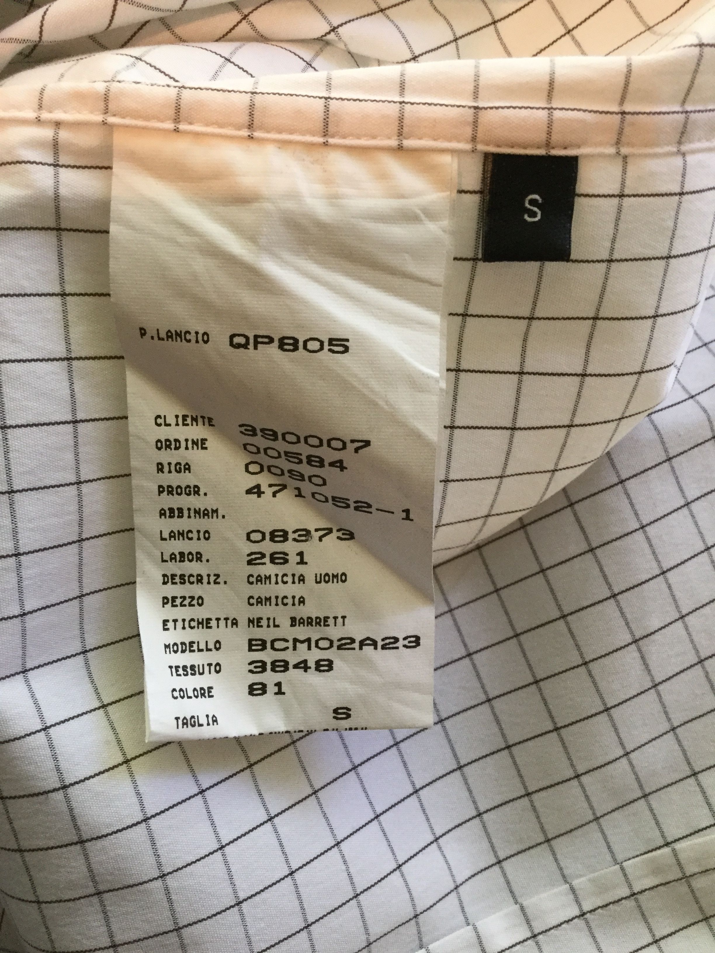 Neil Barrett Long sleeve avant-garde shirt Size US S / EU 44-46 / 1 - 4 Thumbnail