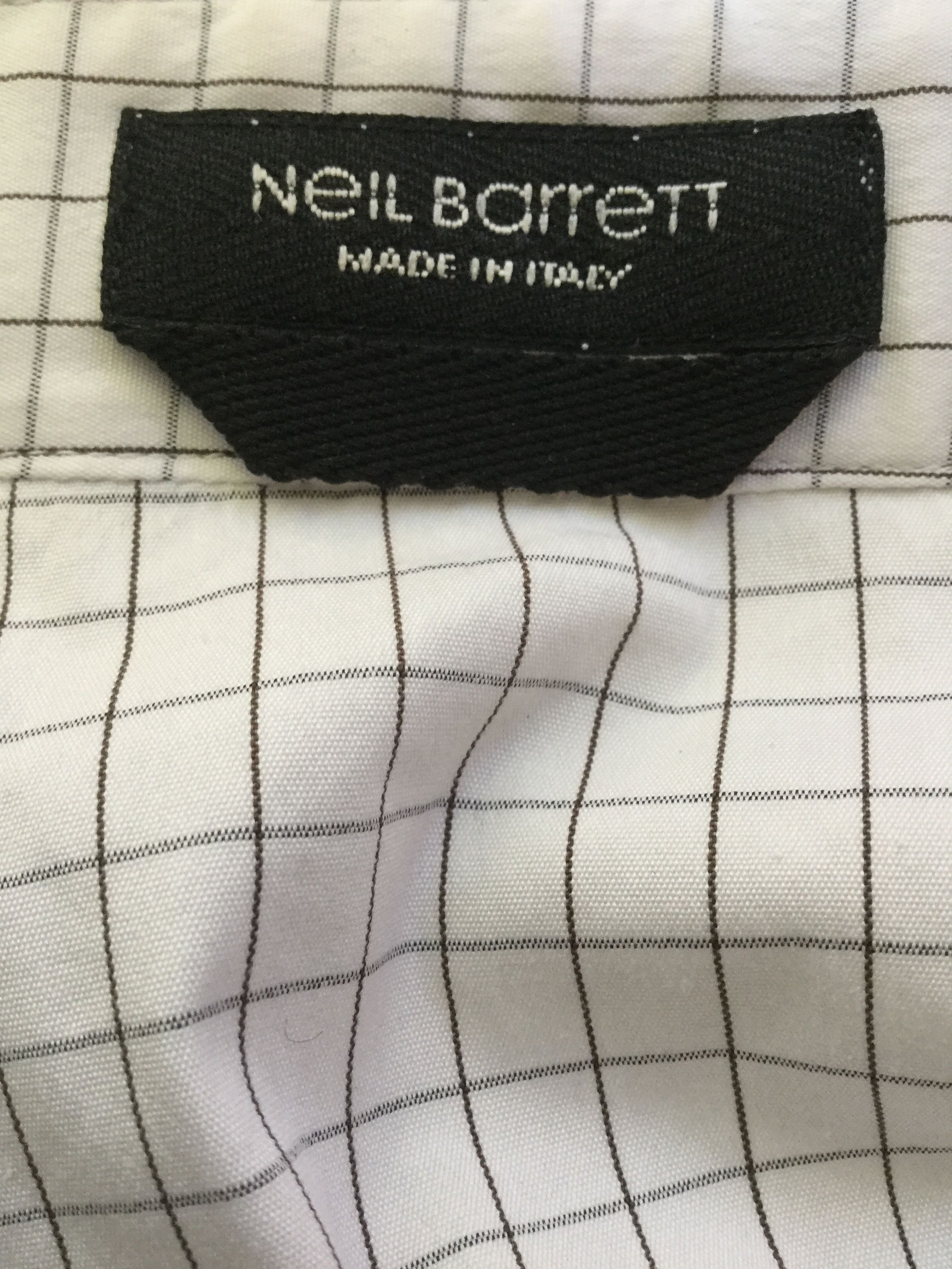 Neil Barrett Long sleeve avant-garde shirt Size US S / EU 44-46 / 1 - 3 Thumbnail