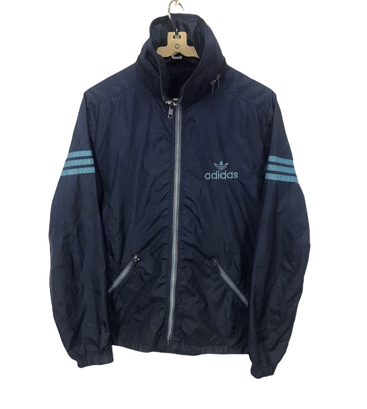 Adidas × Vintage Vintage adidas windbreaker hidden hoodie Size US S / EU 44-46 / 1 - 1 Thumbnail