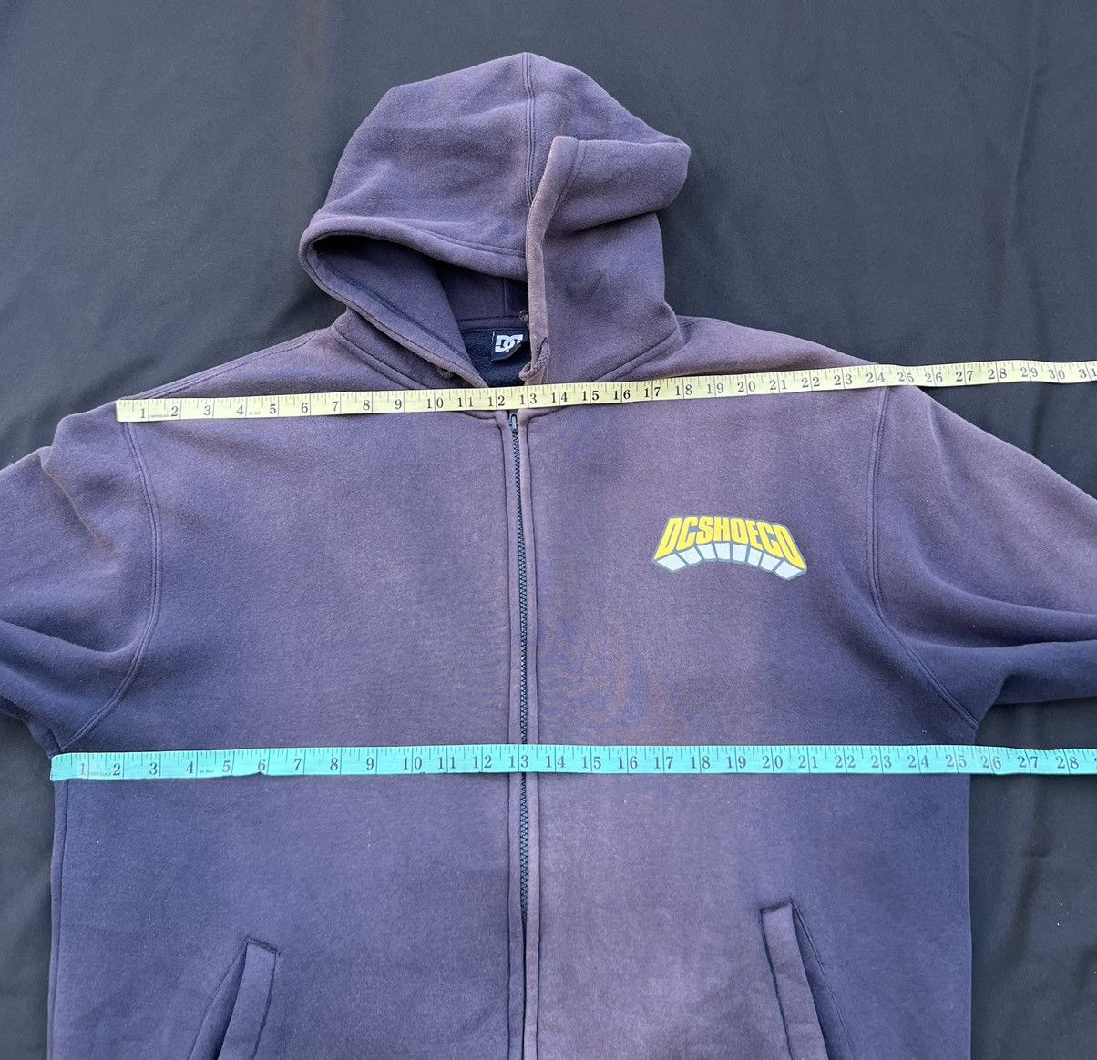DC Vintage 2000s DC Shoes Co Sun Faded Hoodie Sweatshirt Size US M / EU 48-50 / 2 - 2 Thumbnail