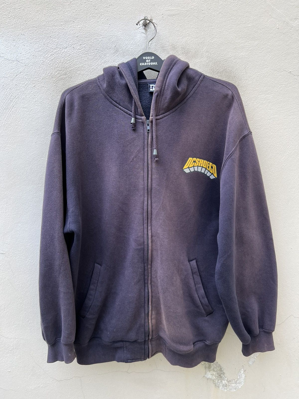 DC Vintage 2000s DC Shoes Co Sun Faded Hoodie Sweatshirt Size US M / EU 48-50 / 2 - 7 Thumbnail