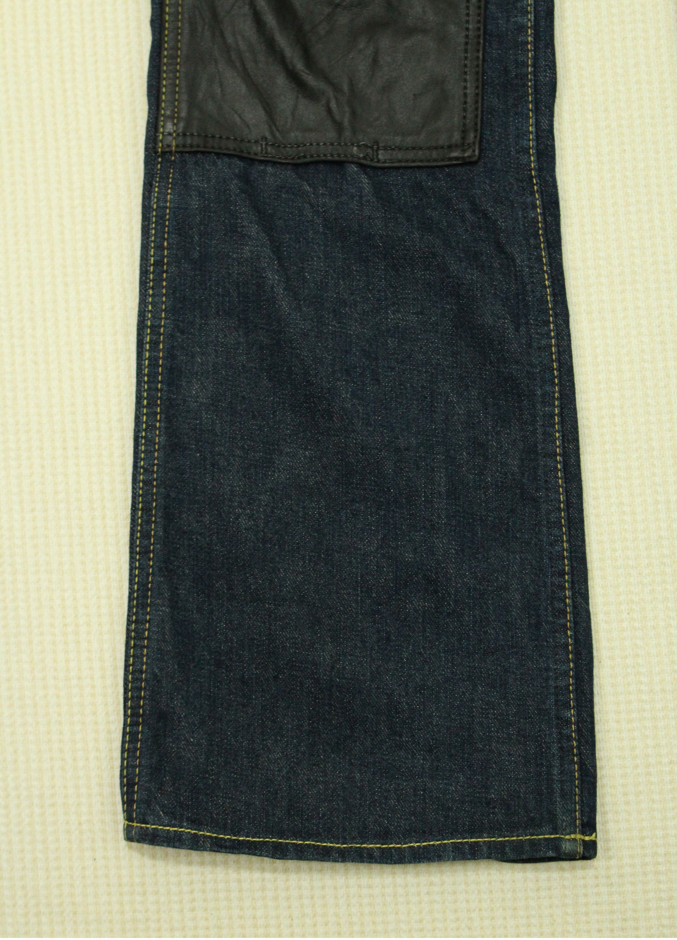 Redmoon Flared Leather Double Knee REDMOON Carpenter Denim Size US 31 - 8 Thumbnail