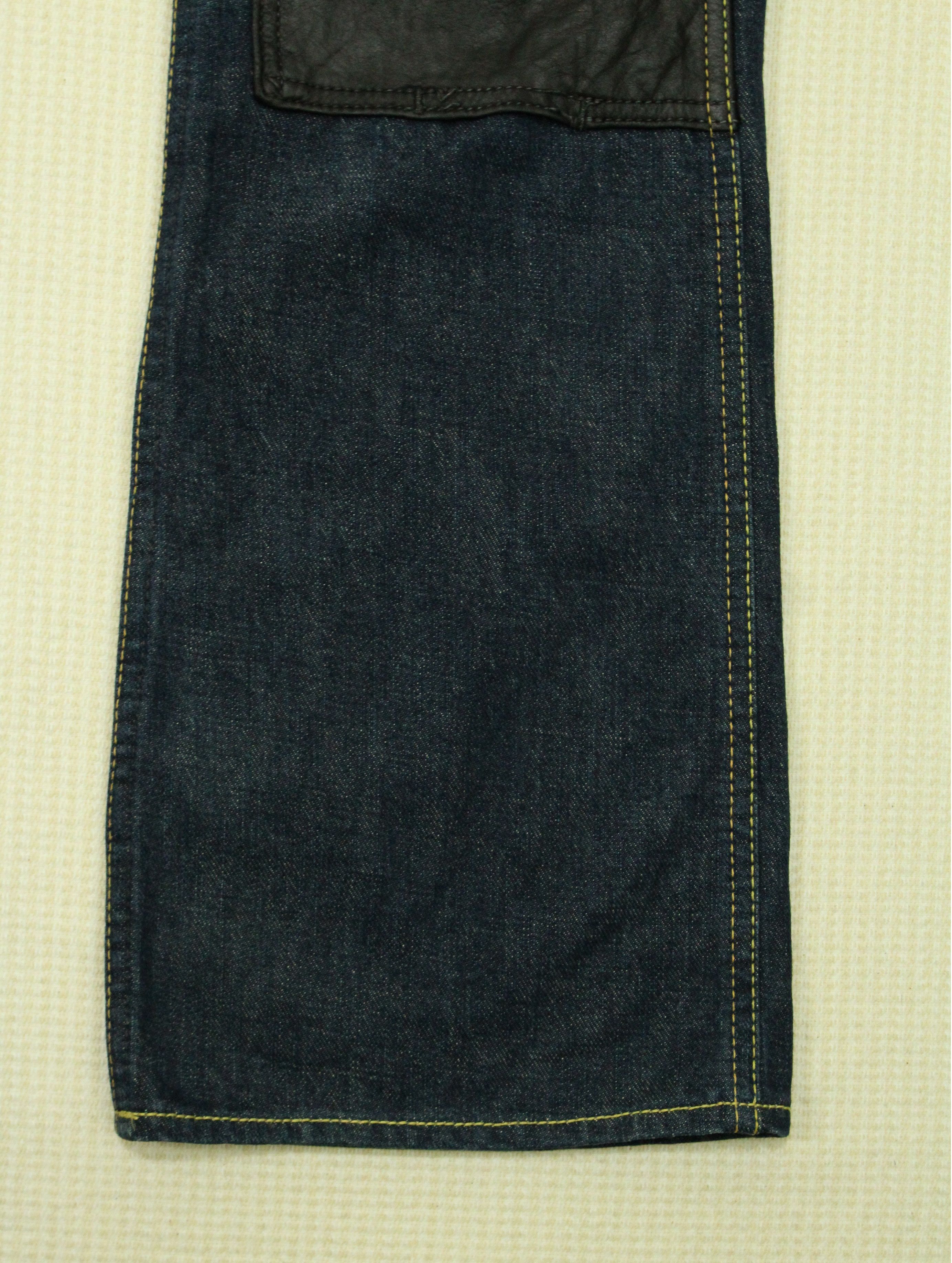Redmoon Flared Leather Double Knee REDMOON Carpenter Denim Size US 31 - 6 Thumbnail