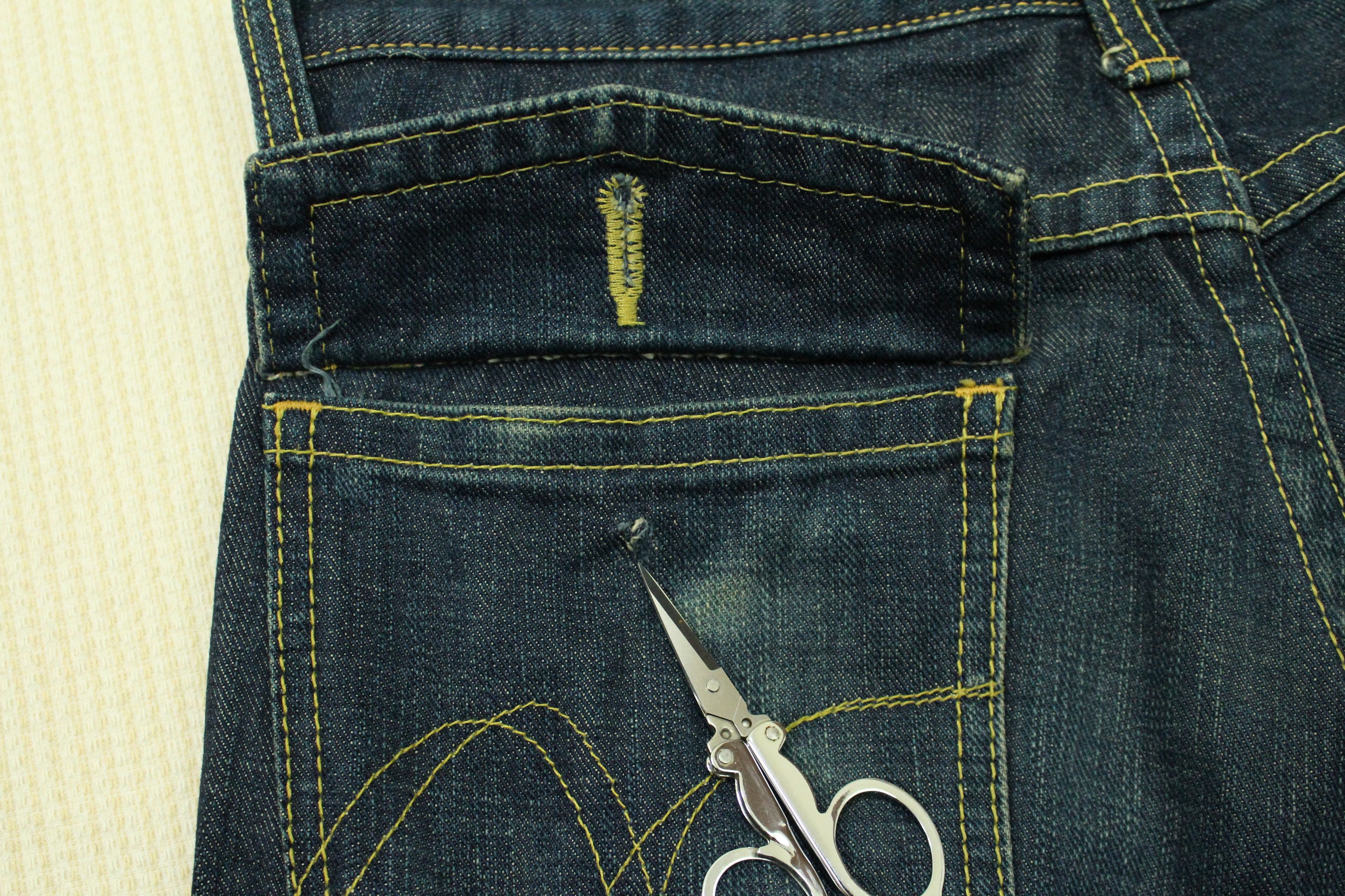 Redmoon Flared Leather Double Knee REDMOON Carpenter Denim Size US 31 - 16 Thumbnail