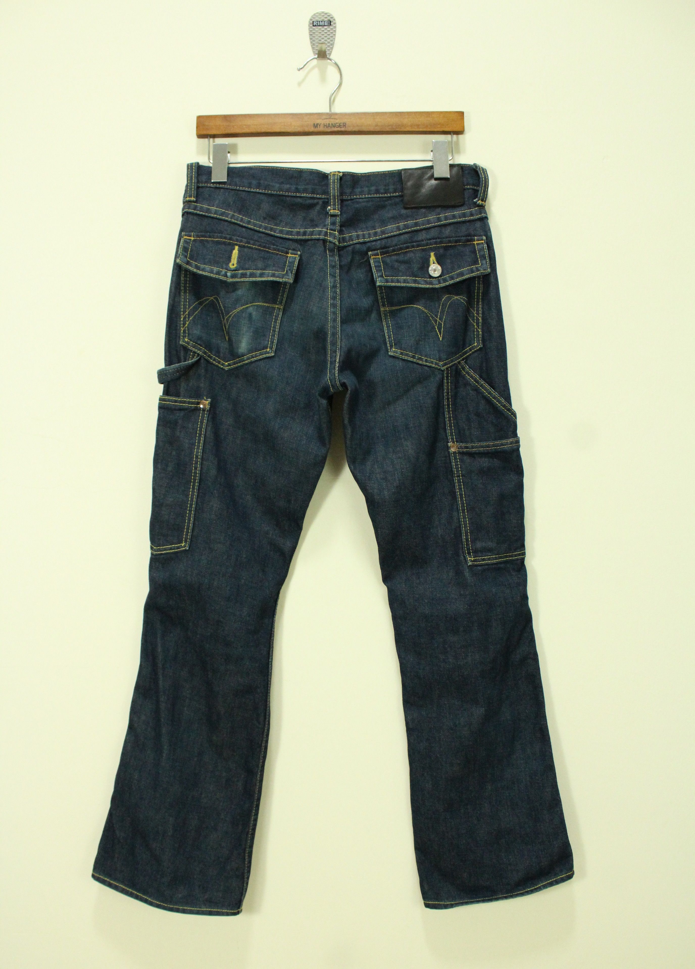 Redmoon Flared Leather Double Knee REDMOON Carpenter Denim Size US 31 - 3 Thumbnail