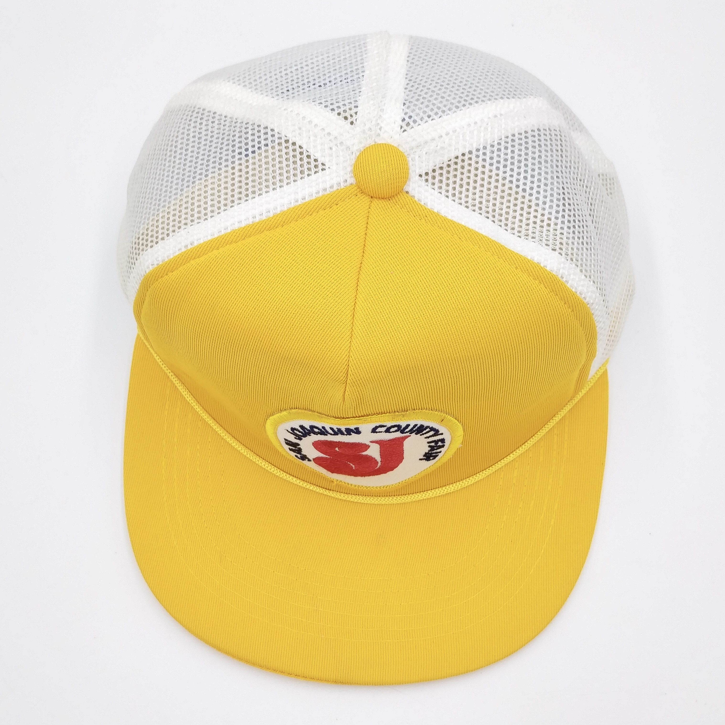 Vintage Vintage San Joaquin County Fair Patch Trucker Mesh Hat 80s Size ONE SIZE - 3 Thumbnail