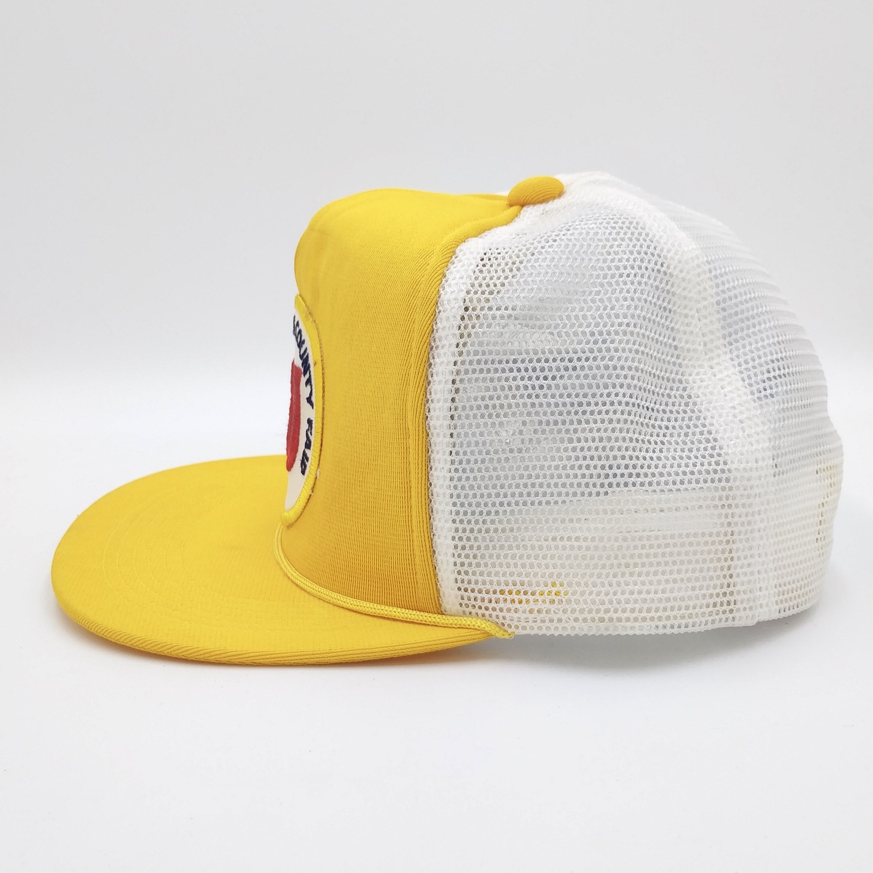 Vintage Vintage San Joaquin County Fair Patch Trucker Mesh Hat 80s Size ONE SIZE - 4 Thumbnail