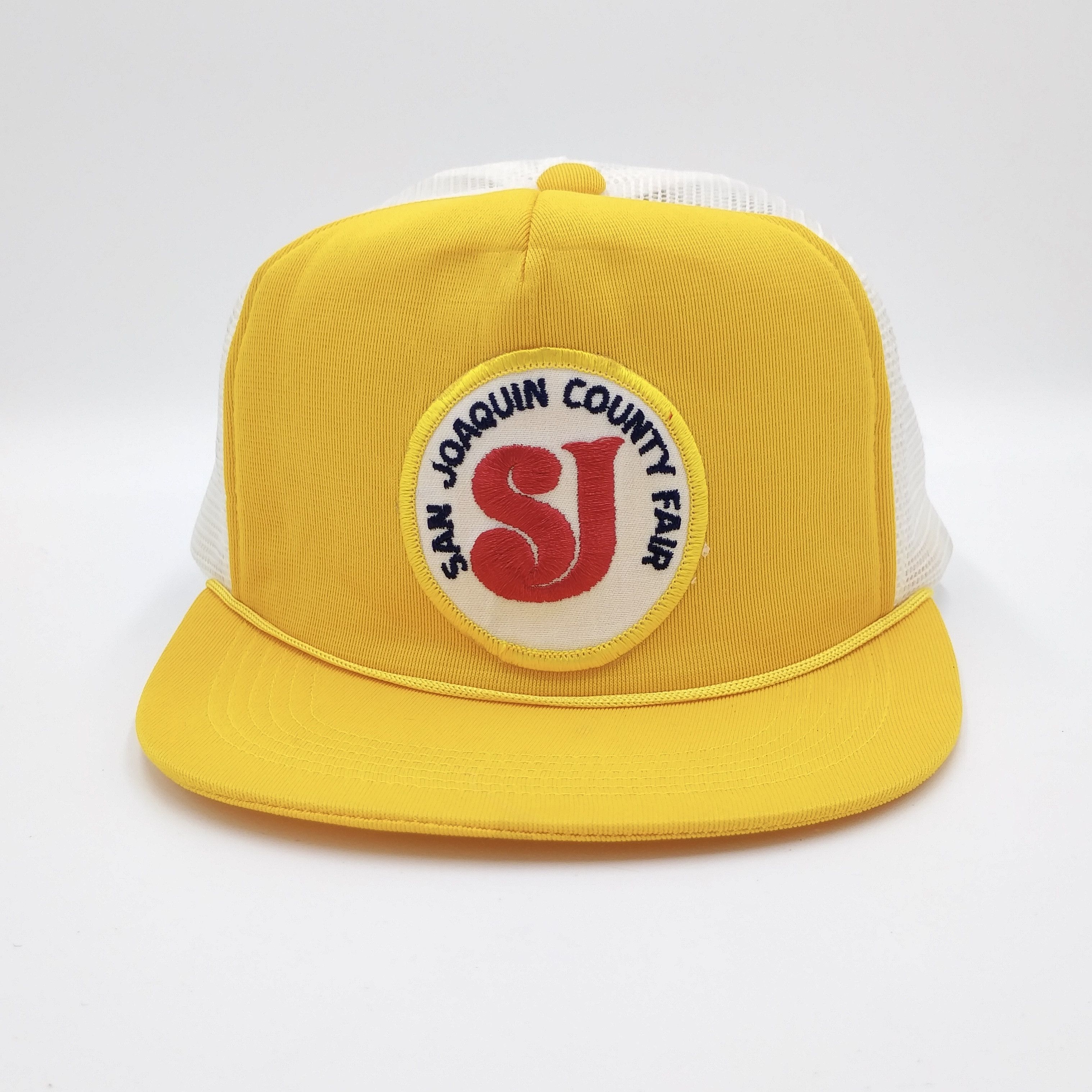 Vintage Vintage San Joaquin County Fair Patch Trucker Mesh Hat 80s Size ONE SIZE - 2 Thumbnail