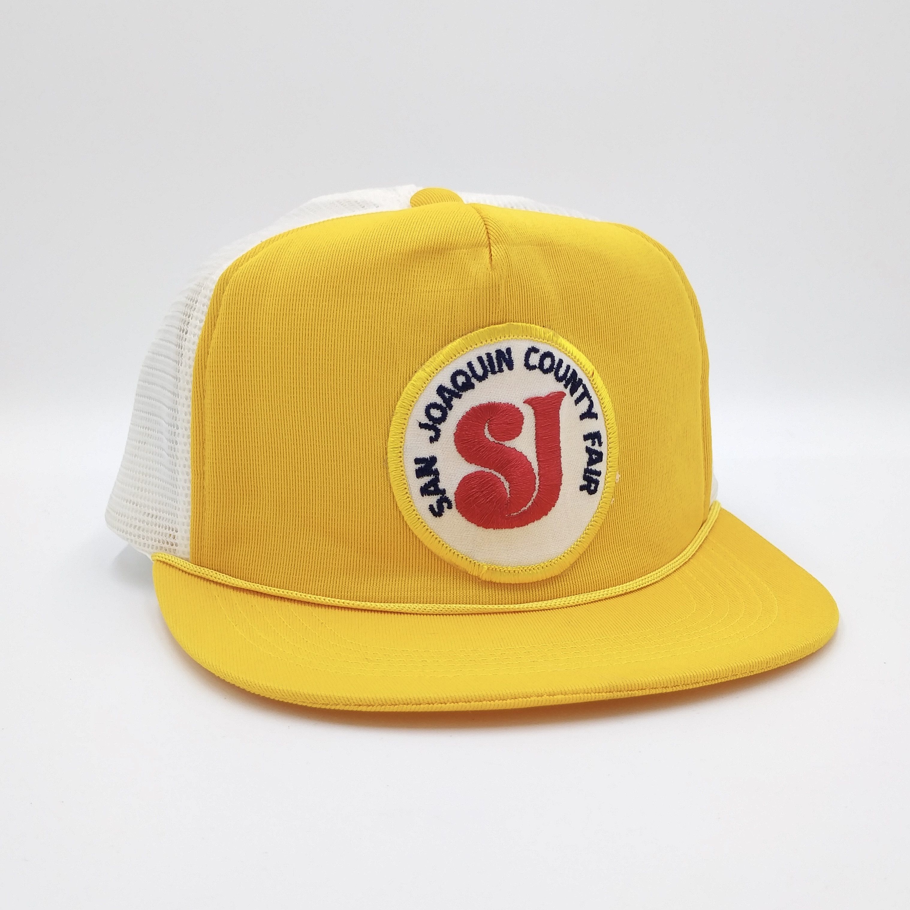 Vintage Vintage San Joaquin County Fair Patch Trucker Mesh Hat 80s Size ONE SIZE - 1 Thumbnail