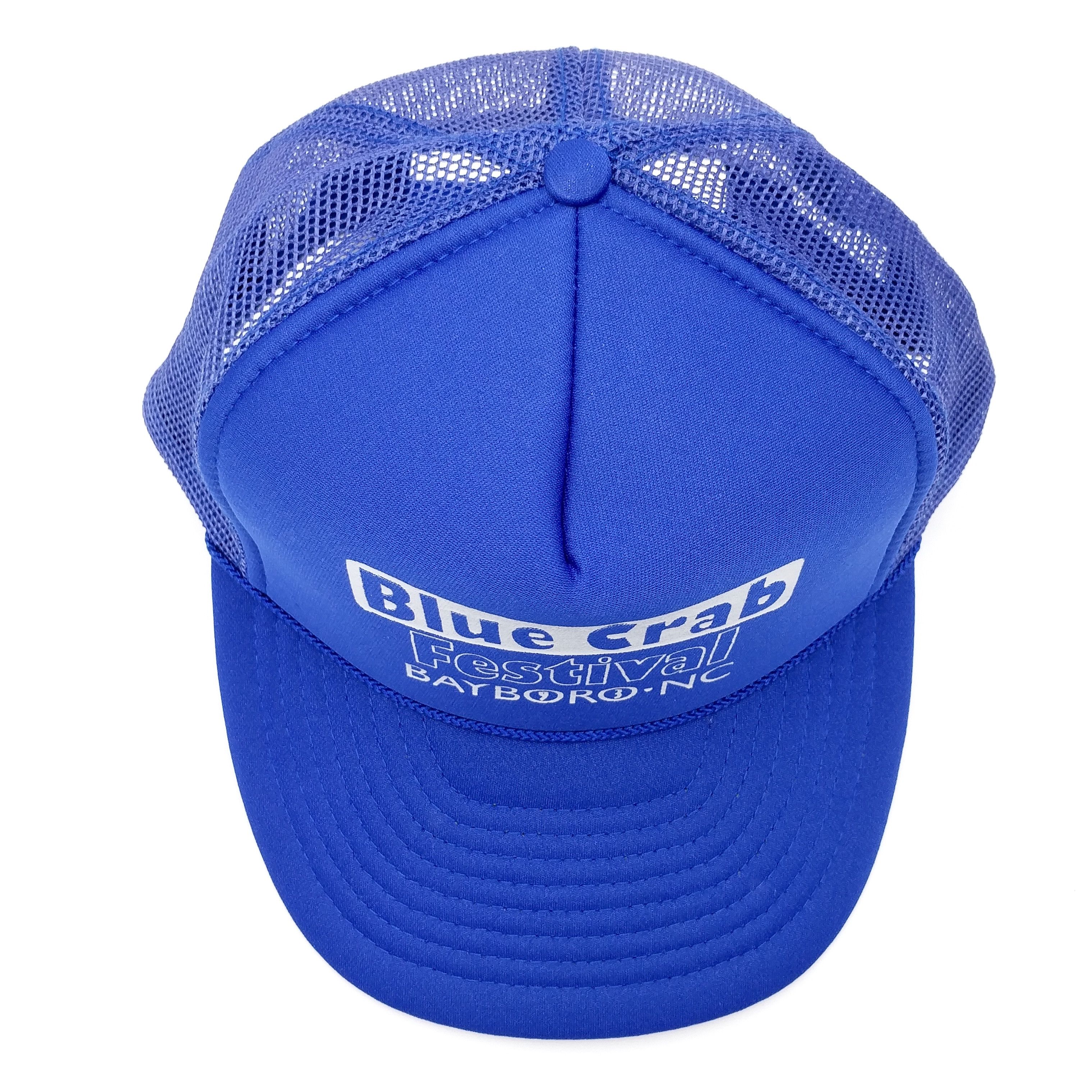 Vintage Vintage Blue Crab Festival Snapback Trucker Mesh Hat Size ONE SIZE - 3 Thumbnail