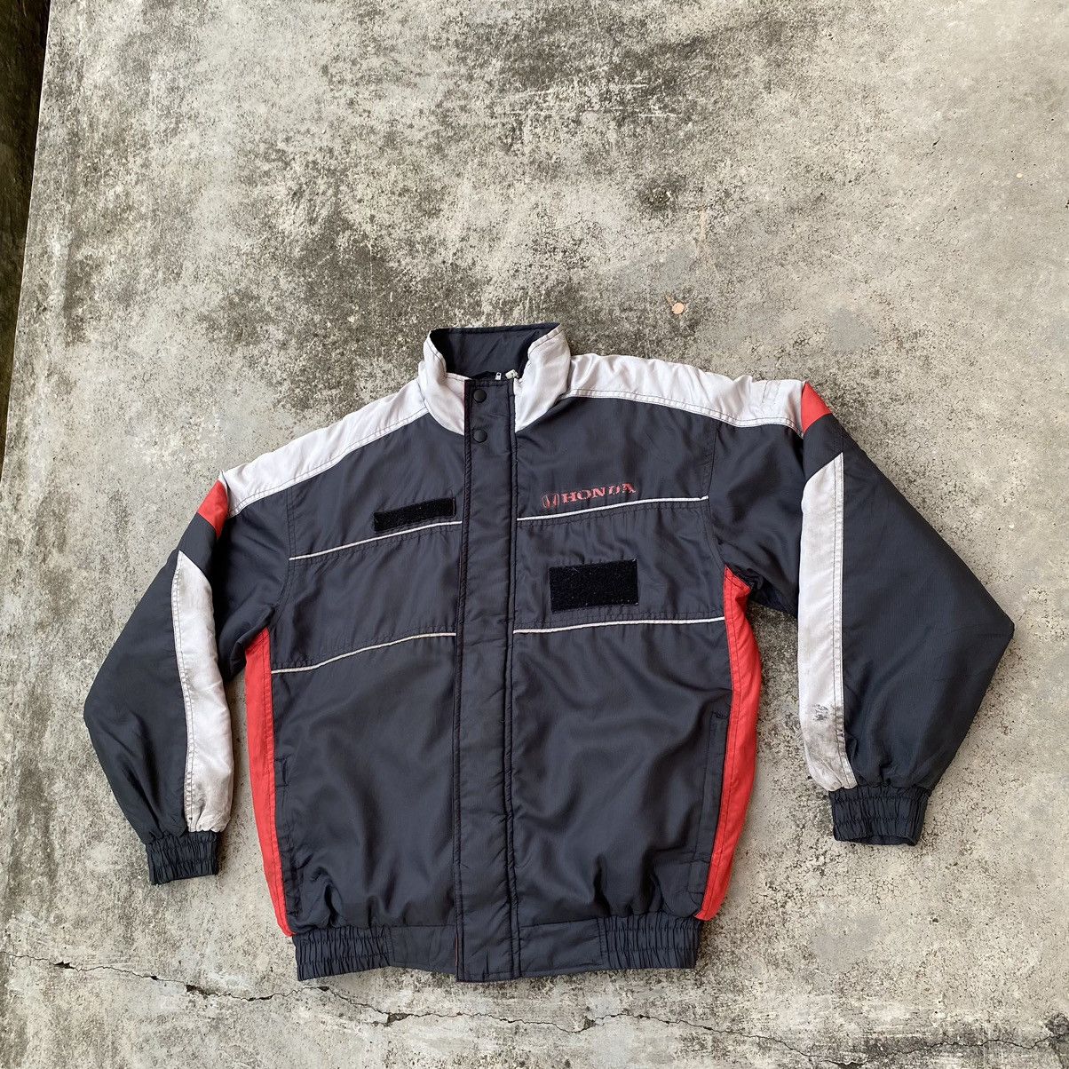 Honda × Japanese Brand Vintage Honda Quilted Lining Bomber Worker Jacket Size US M / EU 48-50 / 2 - 3 Thumbnail