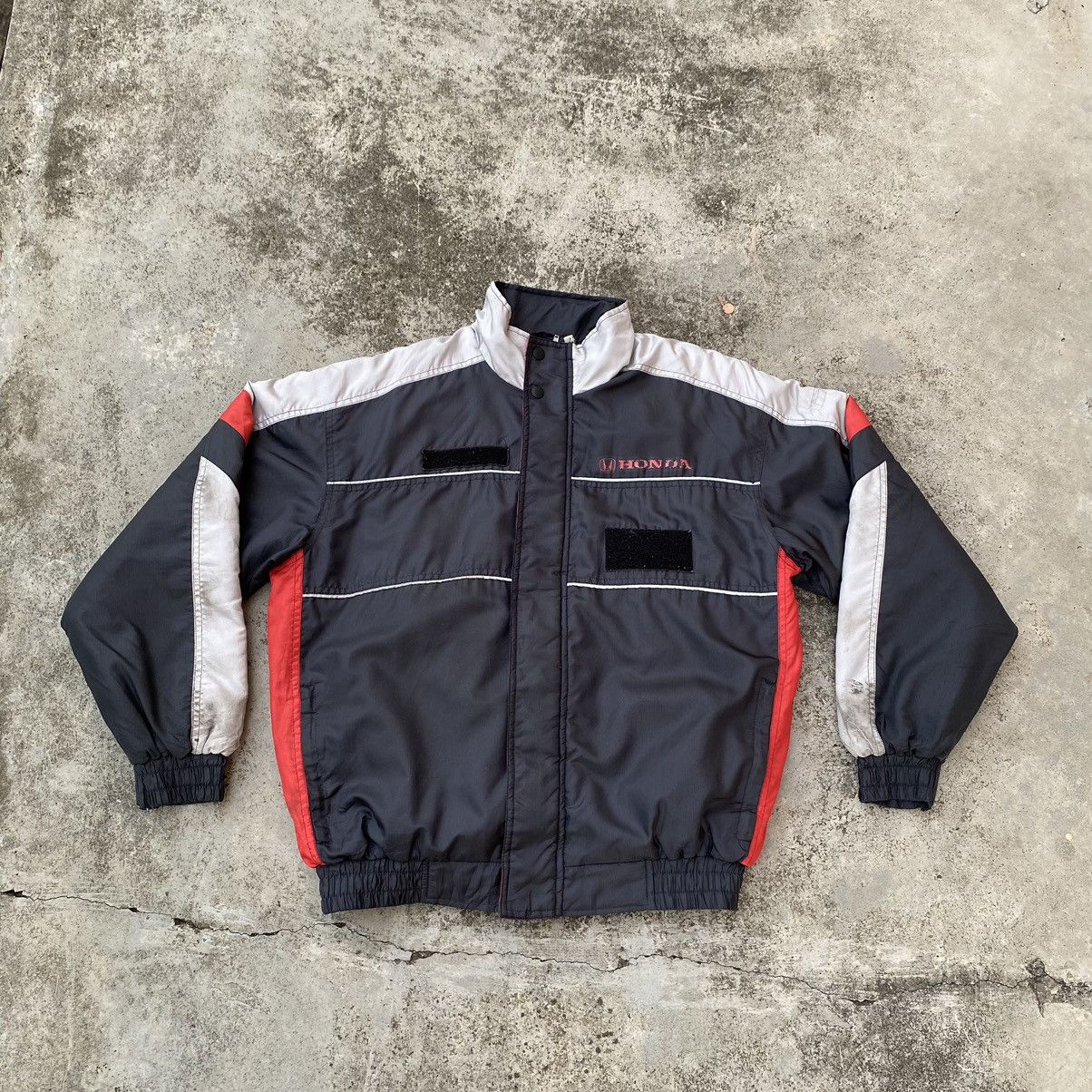 Honda × Japanese Brand Vintage Honda Quilted Lining Bomber Worker Jacket Size US M / EU 48-50 / 2 - 1 Thumbnail
