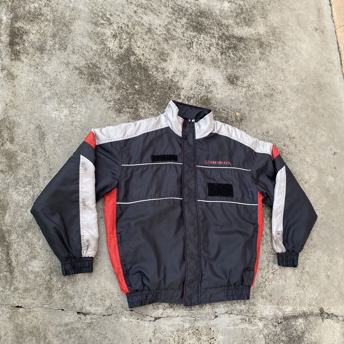 Honda × Japanese Brand Vintage Honda Quilted Lining Bomber Worker Jacket Size US M / EU 48-50 / 2 - 2 Thumbnail