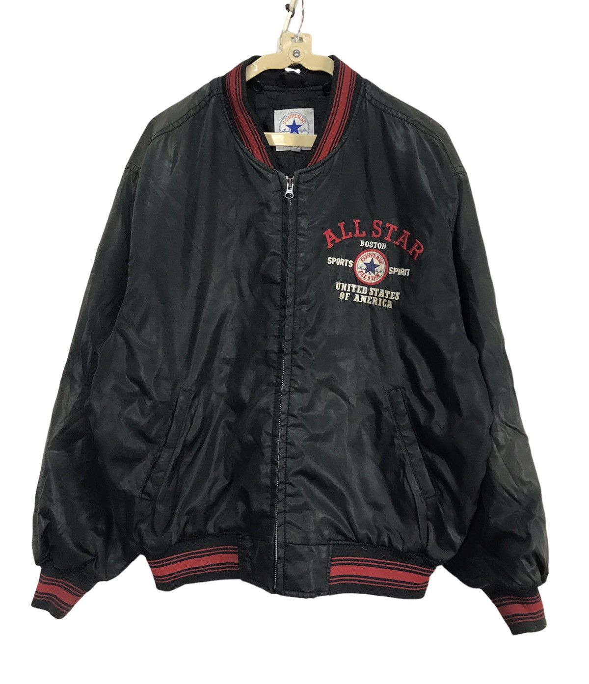 Converse Converse embroidery logo zipper bombers jacket Size US L / EU 52-54 / 3 - 1 Thumbnail