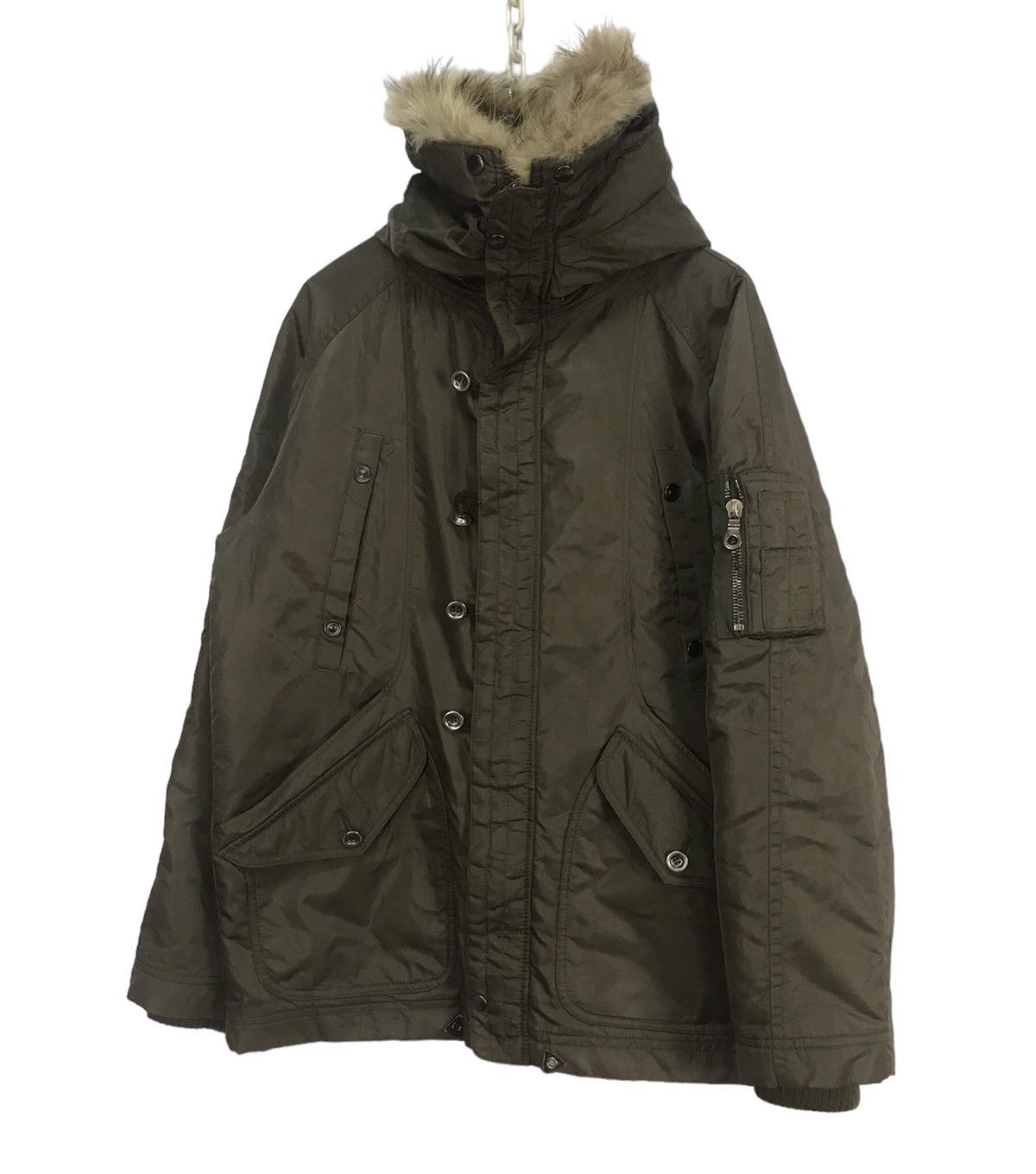 Other × Vintage Military fashion fur hoodie riri zipper jacket by and A Size US M / EU 48-50 / 2 - 1 Thumbnail