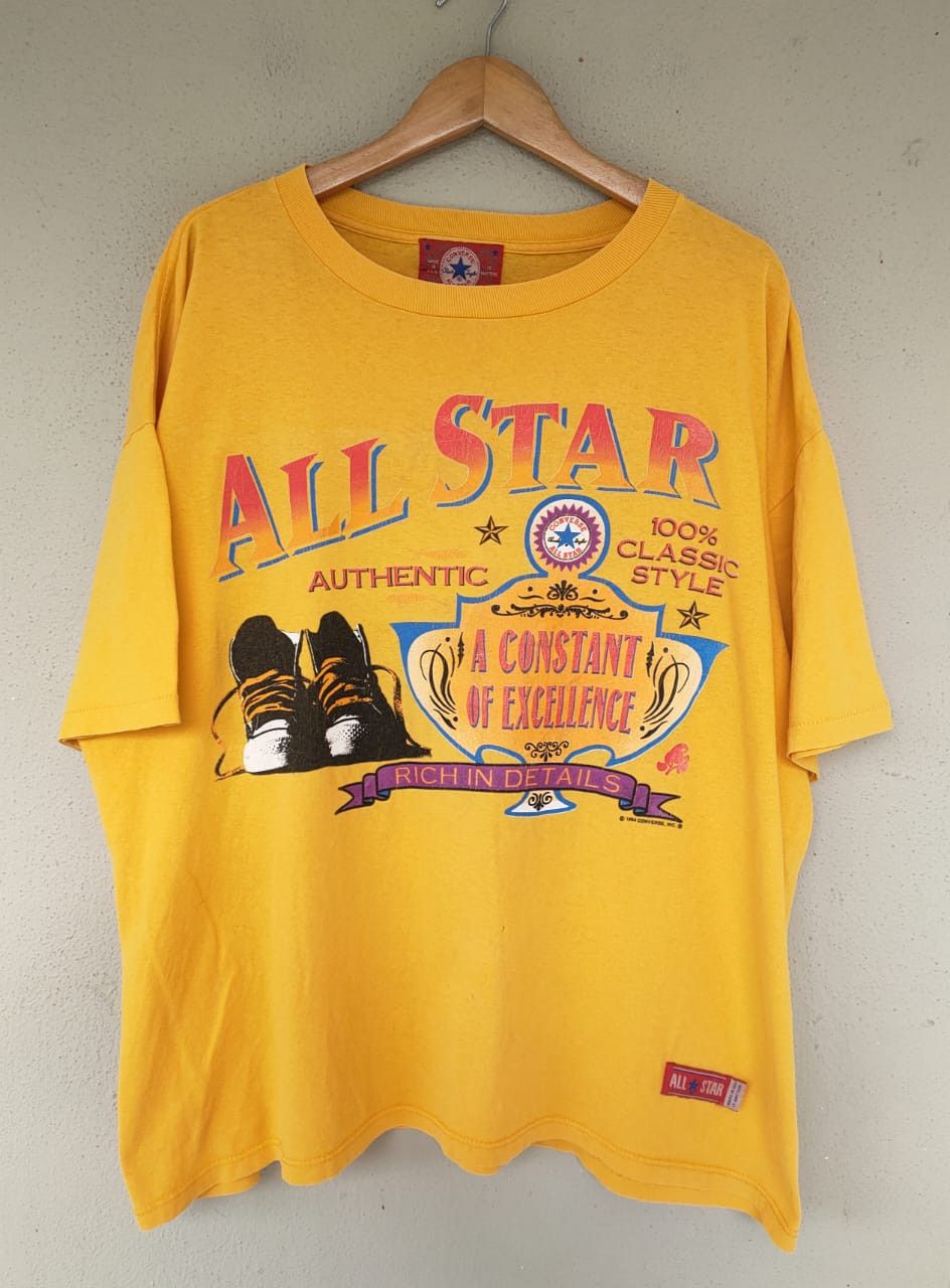 image of 94 Vintage Converse All Star Boxy T in Yellow, Men's (Size XL)