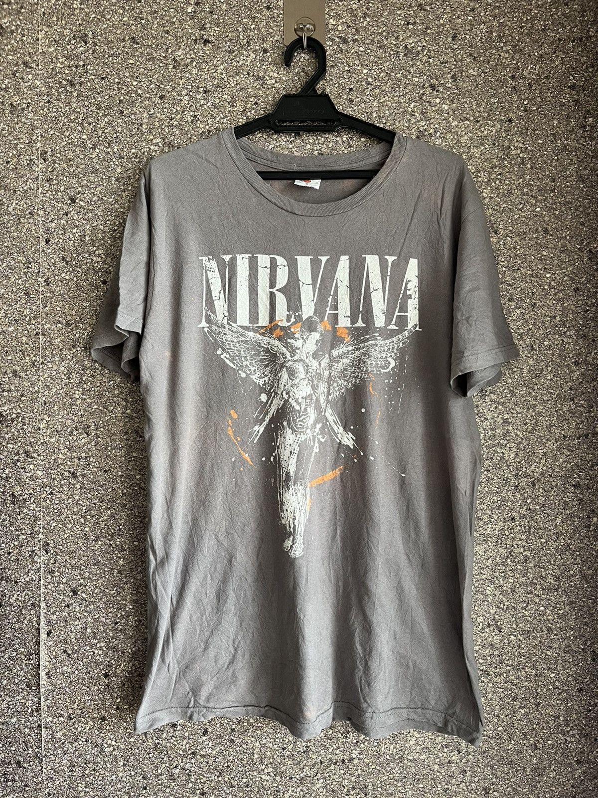 image of Vintage Nirvana Ft25 in Grey, Men's (Size Large)