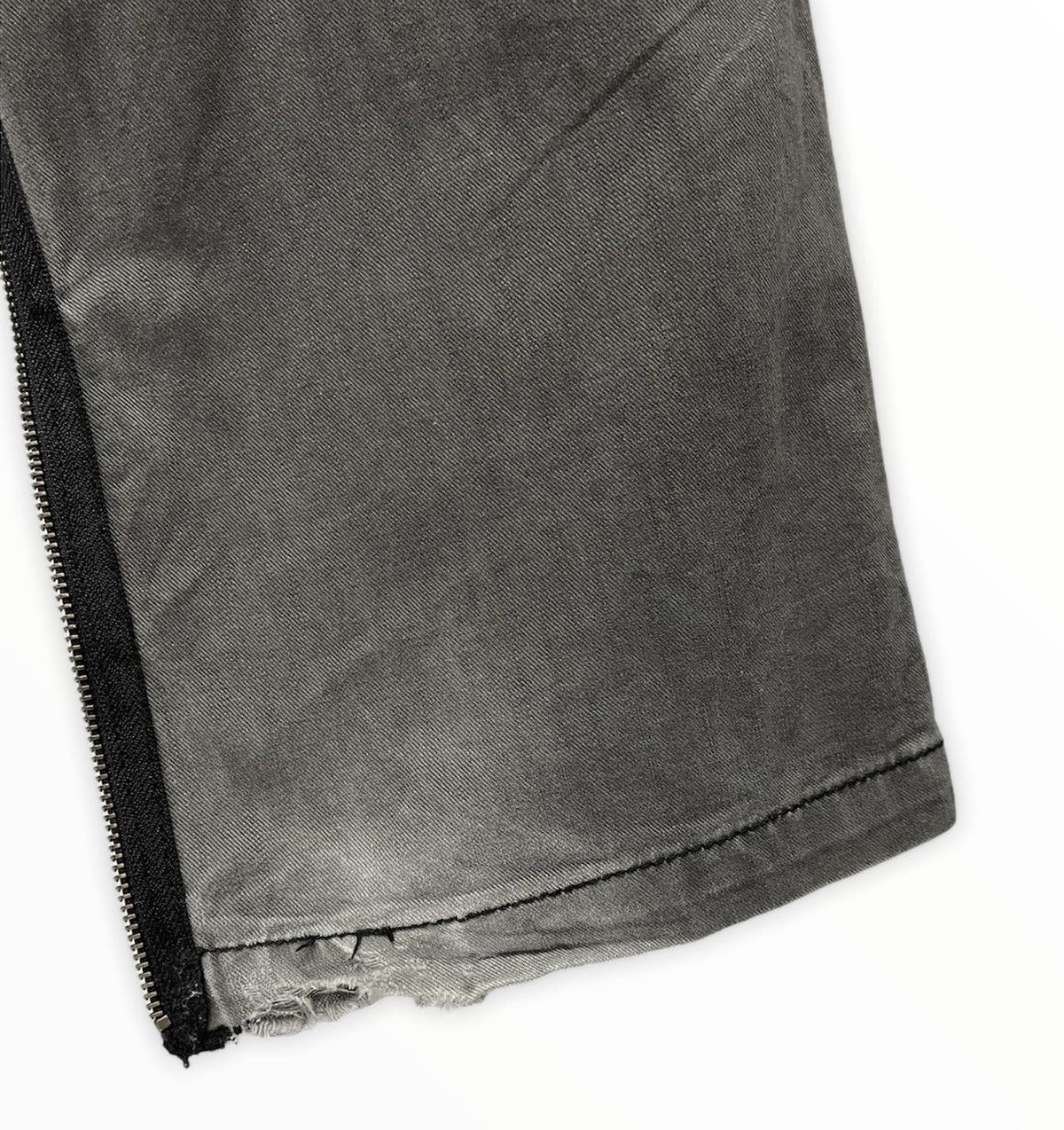 Katharine Hamnett London KATHARINE HAMNETT Slate Black Zipper Leg Flare Cargo Pants Size US 31 - 6 Thumbnail