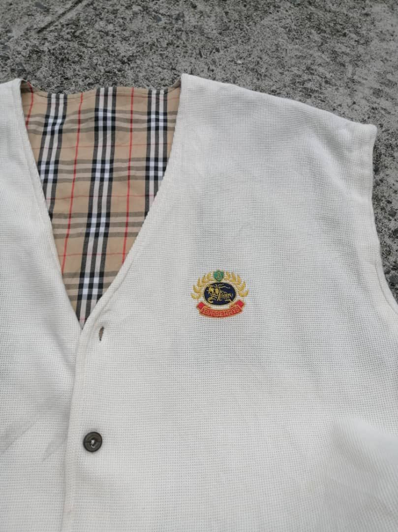 Burberry Burberrys Nova Check Knitted Suit Vest Pattern Jacket Size US L / EU 52-54 / 3 - 4 Thumbnail