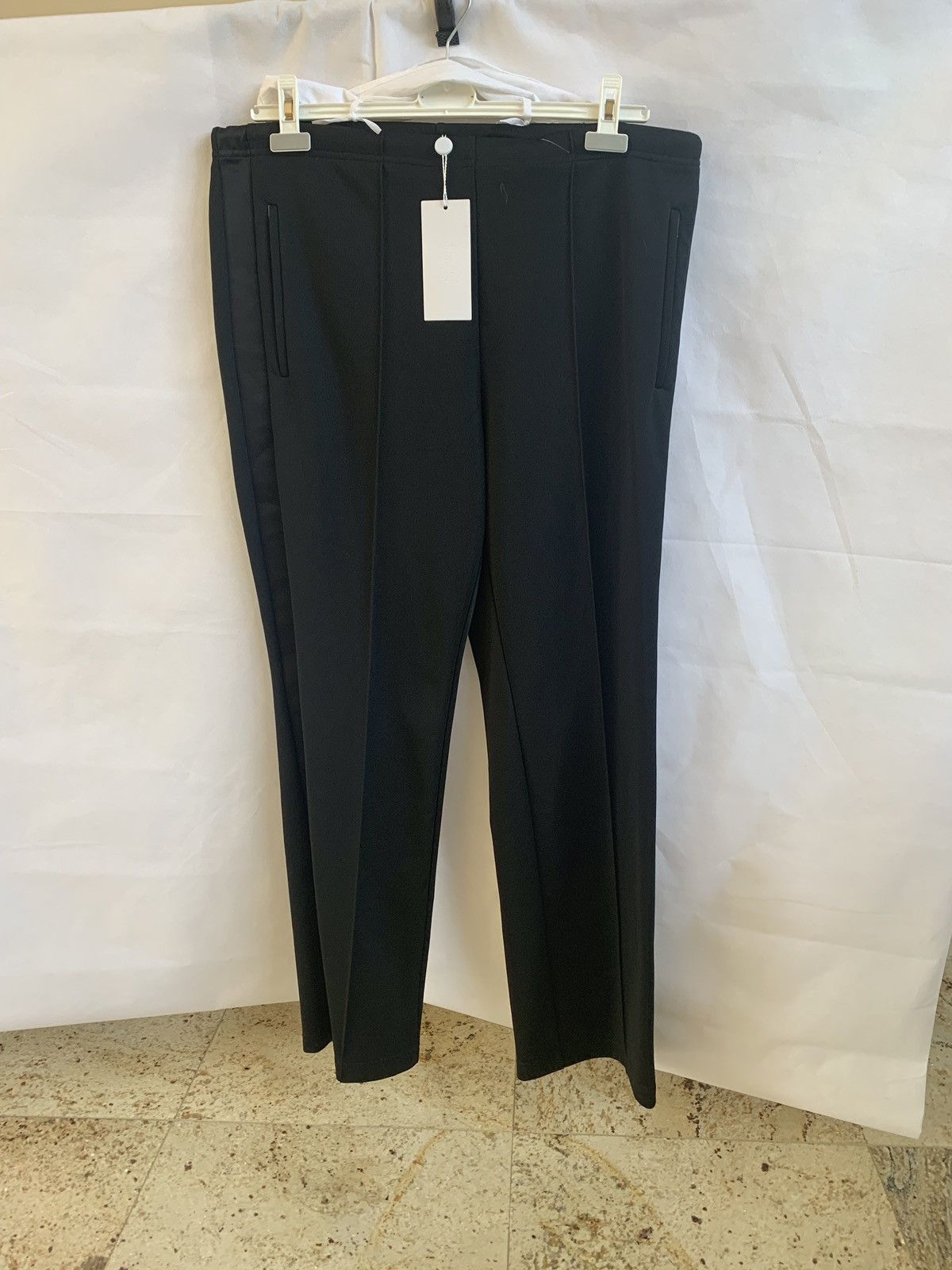 Maison Margiela 10 Black Jersey Pants With Black Trim Size US 36 / EU 52 - 1 Thumbnail