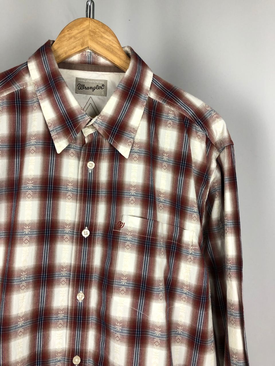 Wrangler Men’s wrangler shirts long sleeve white size L Size US L / EU 52-54 / 3 - 2 Thumbnail