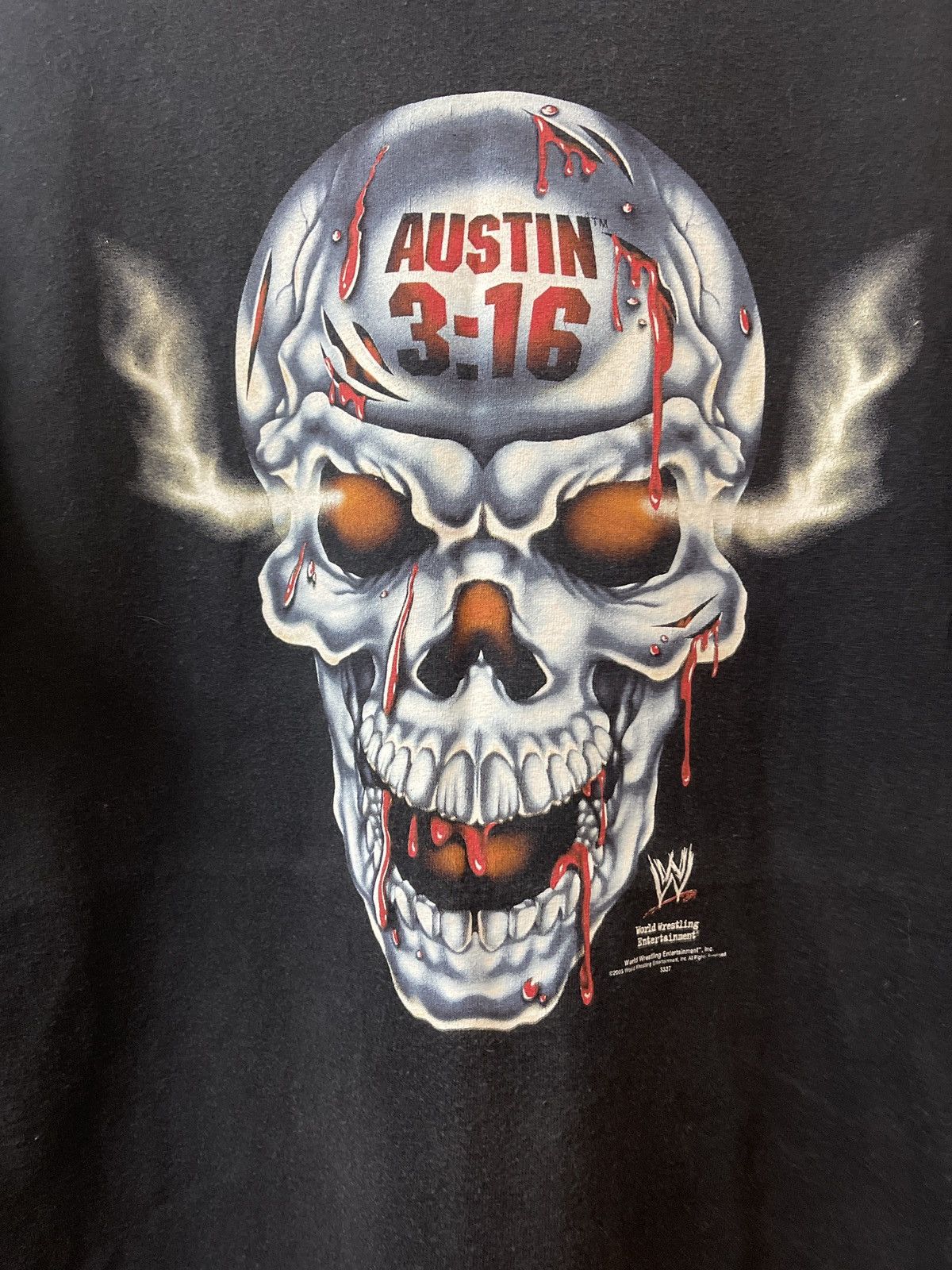 🔥HOT🔥VINTAGE Y2K AUSTIN 3:16 SKULLS TEE VERY RARE