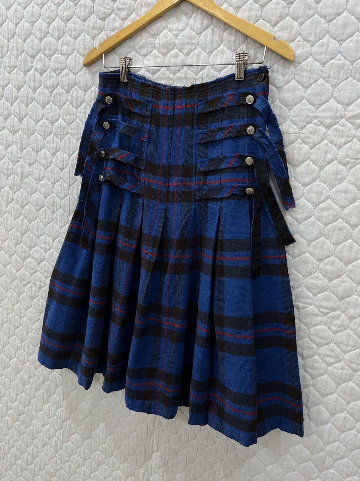 Issey Miyake (Gggg). VINTAGE ZUCCA TARTAN HYPE SKIRTS Size 28" / US 6 / IT 42 - 2 Thumbnail