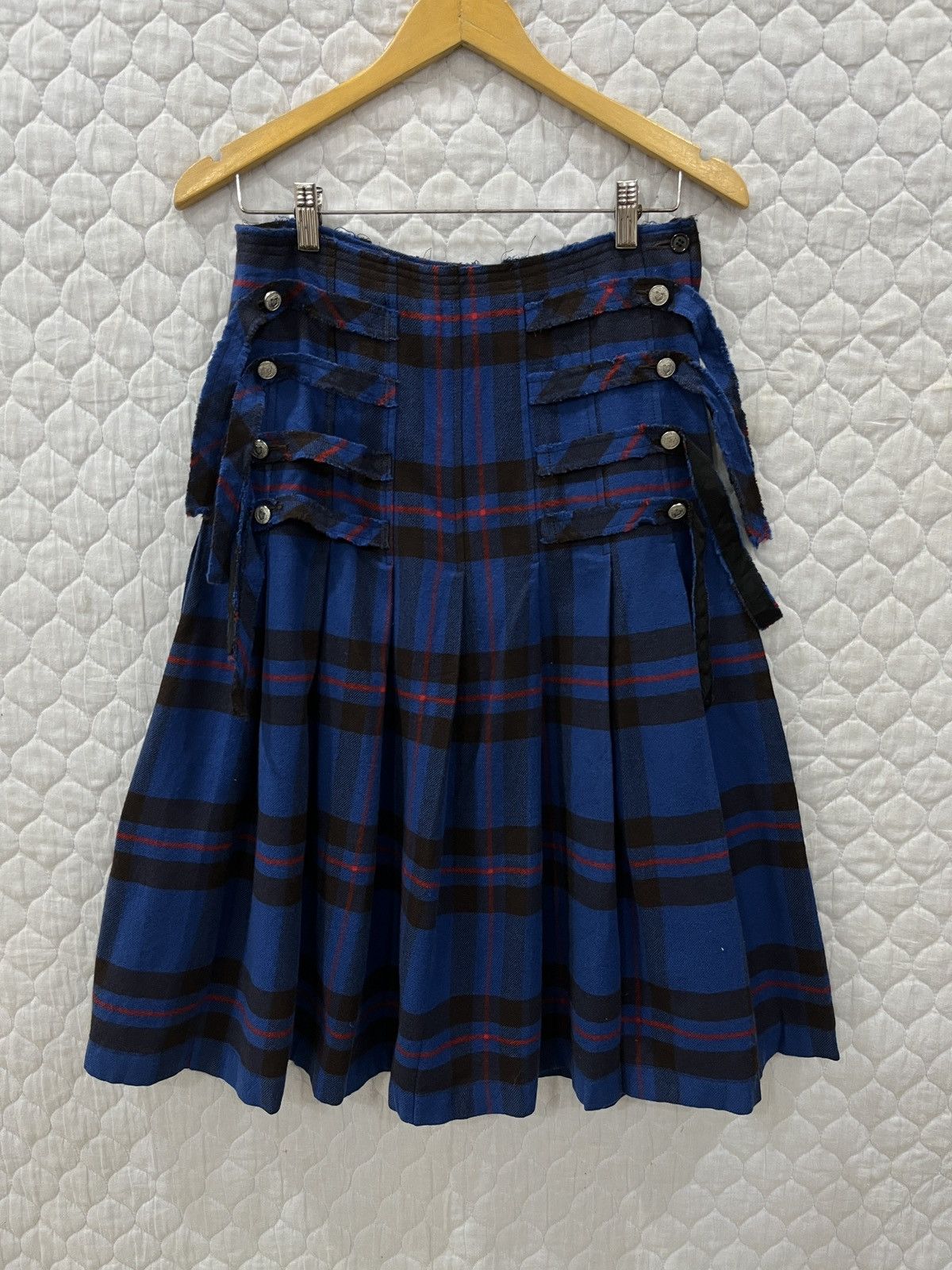 Issey Miyake (Gggg). VINTAGE ZUCCA TARTAN HYPE SKIRTS Size 28" / US 6 / IT 42 - 1 Thumbnail