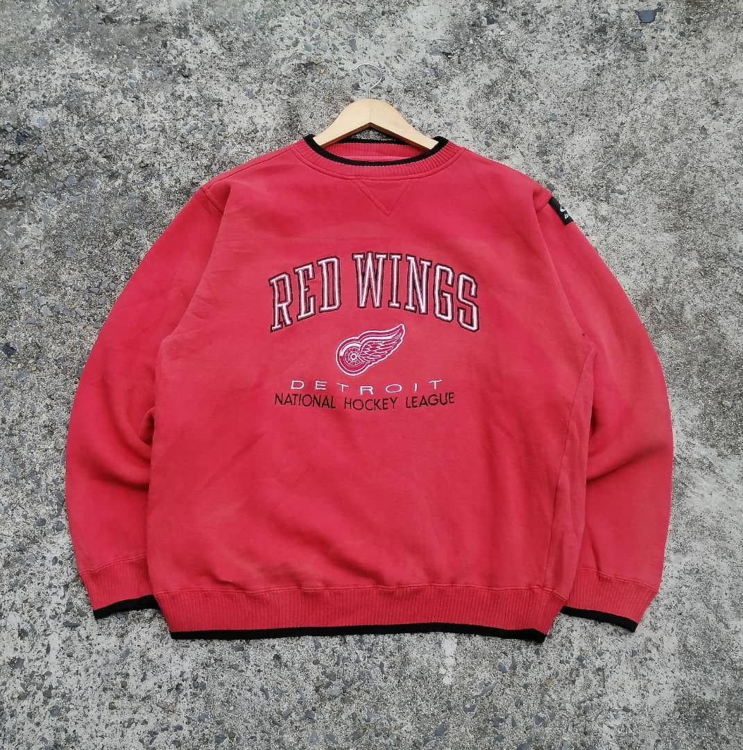 Logo Athletic × NHL × Vintage Vintage Red Wings Detroit NHL Sweatshirt Size US L / EU 52-54 / 3 - 1 Thumbnail