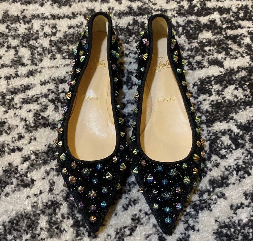 Christian Louboutin Follies Spikes Diams Flat size 35