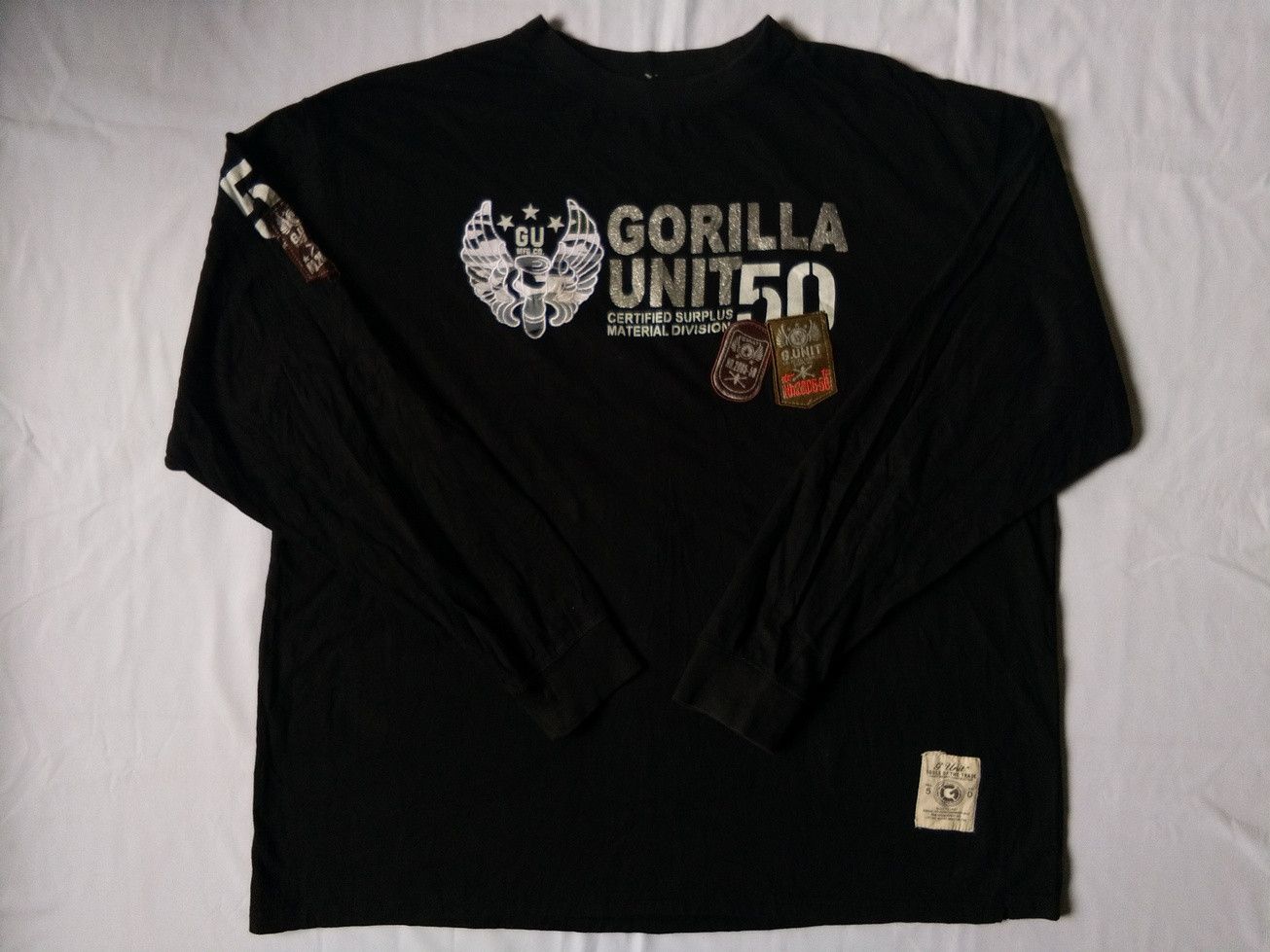 image of G Unit Gorilla Guerilla Warfare Tee in Black, Men's (Size 2XL)
