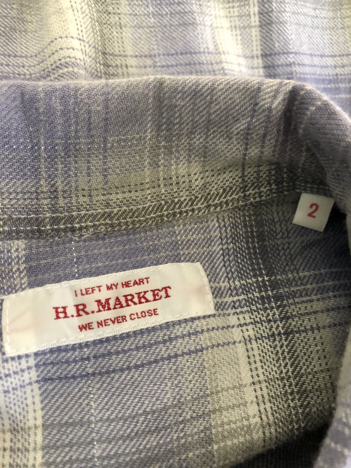 Blue Blue Japan H.R. Market Japan Silver Thread Western Flannel Shirt Size US S / EU 44-46 / 1 - 9 Thumbnail