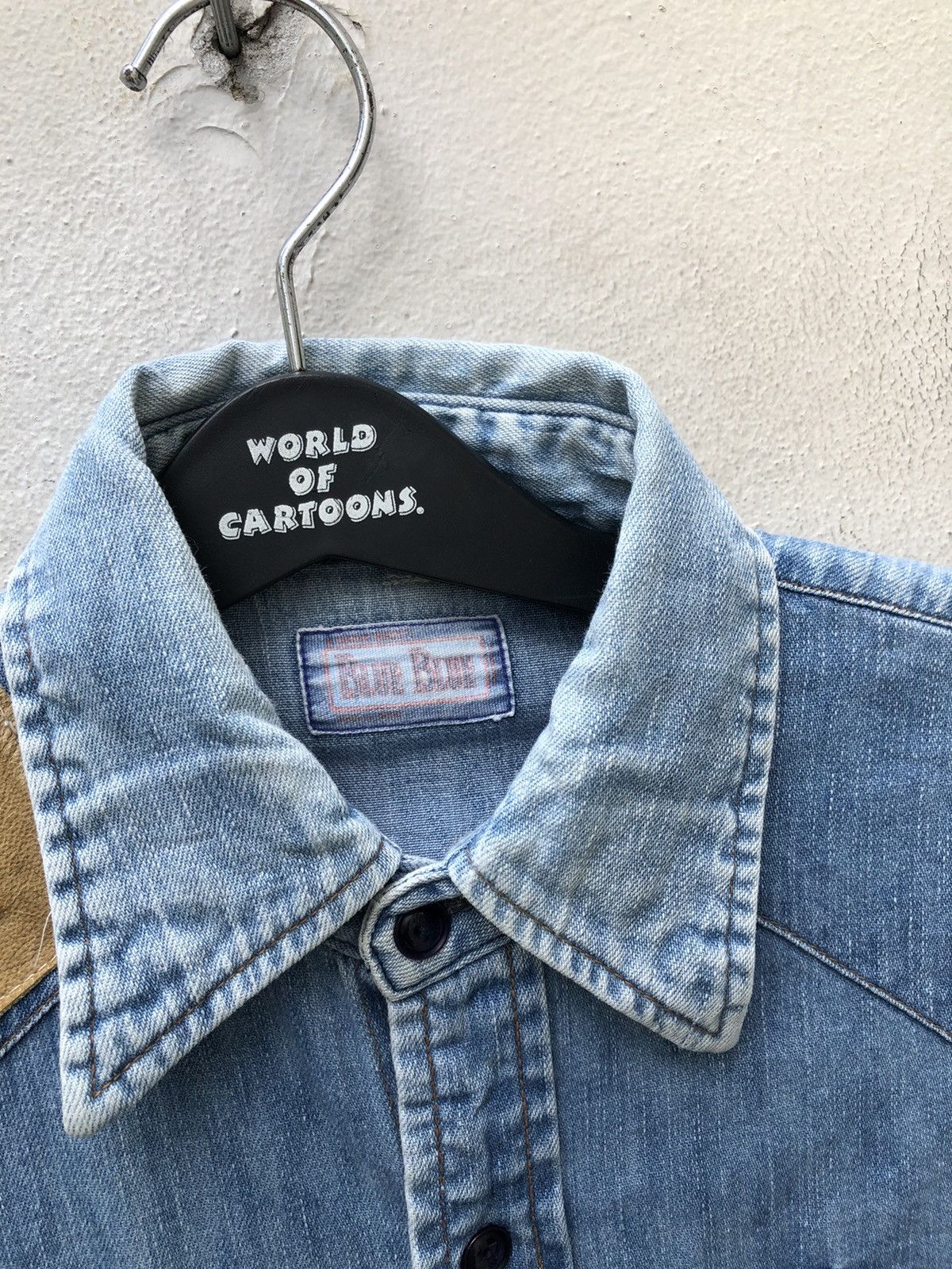 Blue Blue Japan Blue Blue Japan Faded Blue Sashiko Denim Western Shirt Size US M / EU 48-50 / 2 - 8 Thumbnail