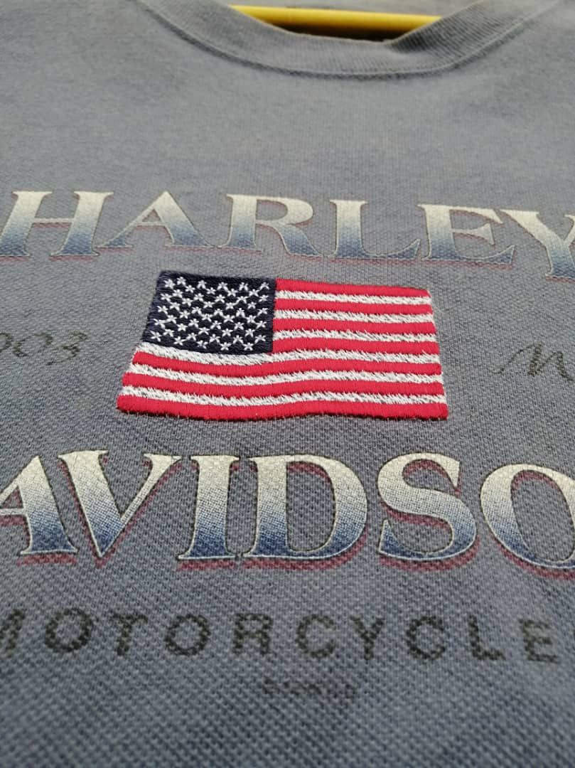 Harley Davidson Harley Davidson Embroidered Tee Size US XL / EU 56 / 4 - 5 Thumbnail