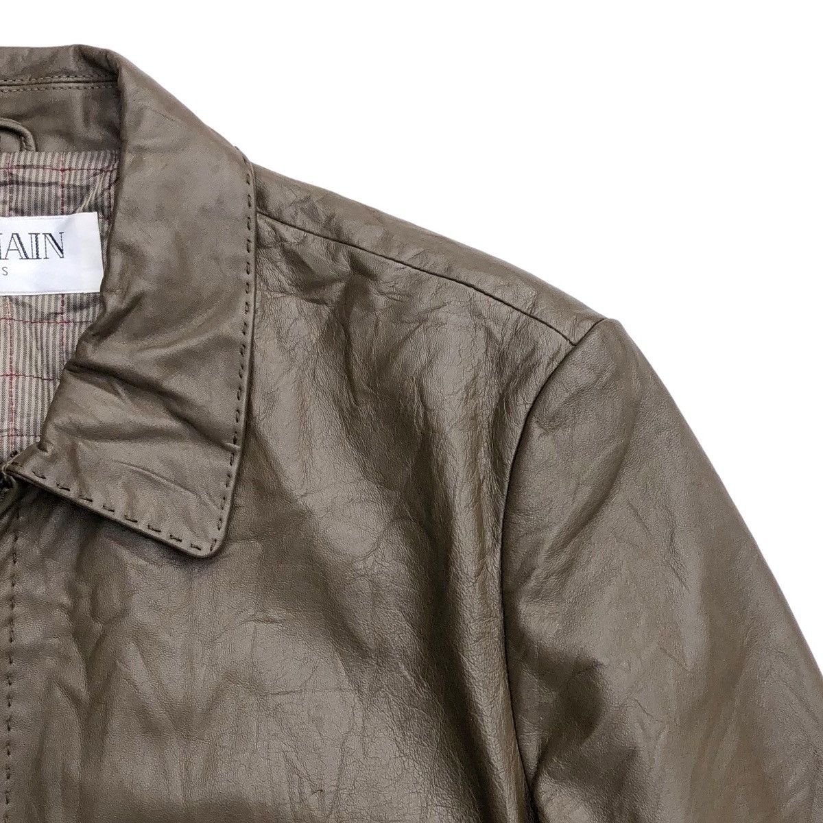Balmain Vintage BALMAIN Paris Sheepskin Leather Jacket Size US L / EU 52-54 / 3 - 15 Thumbnail