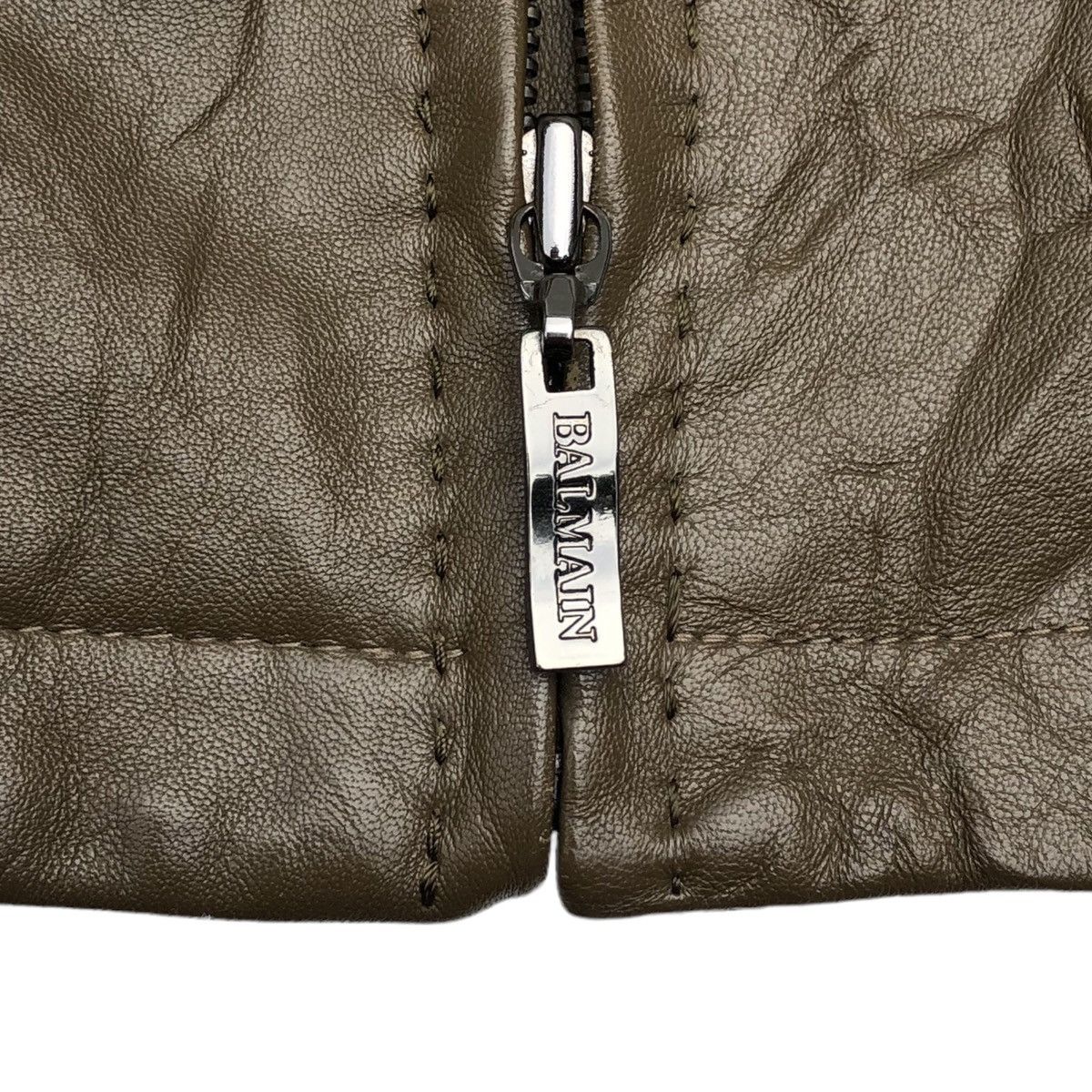 Balmain Vintage BALMAIN Paris Sheepskin Leather Jacket Size US L / EU 52-54 / 3 - 17 Thumbnail