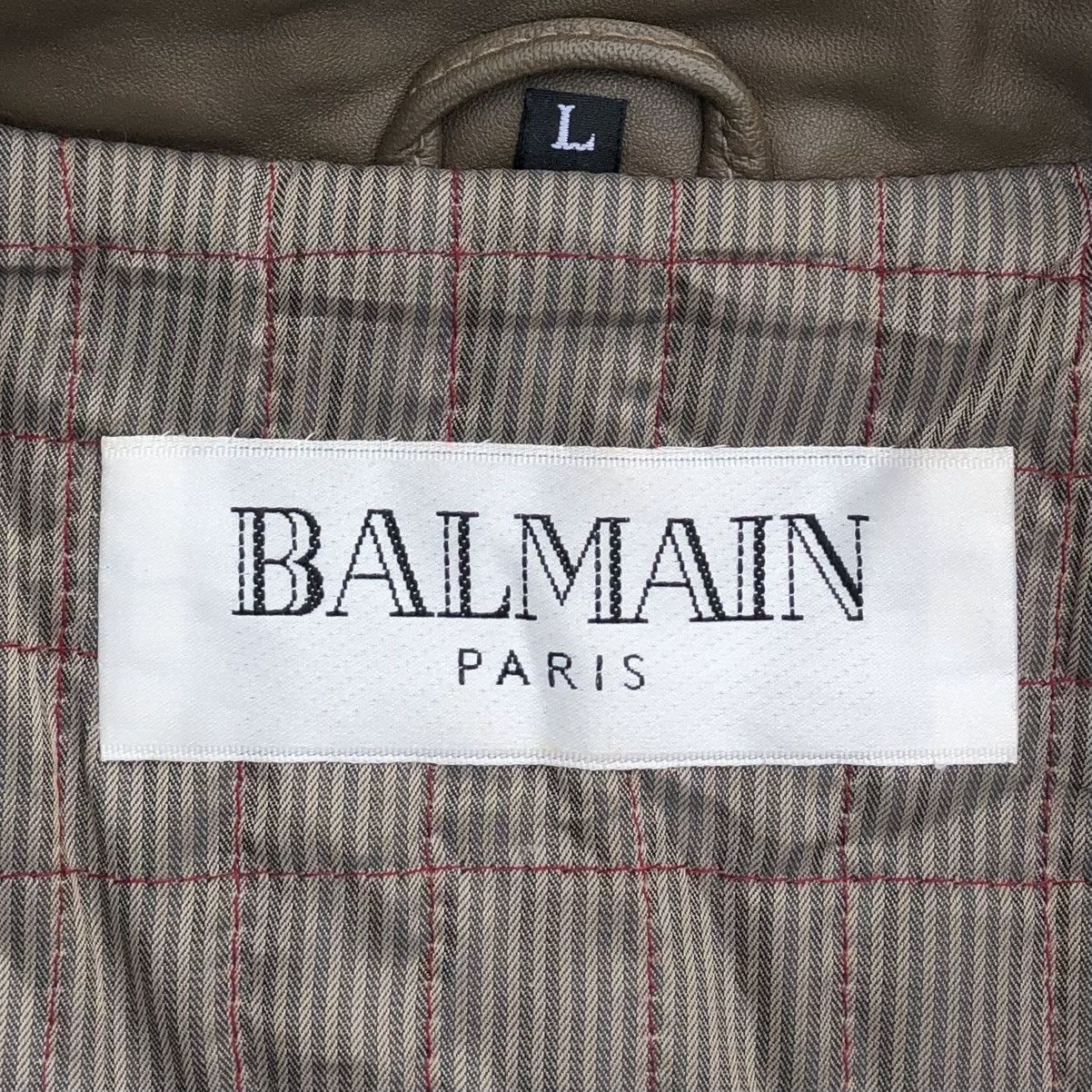 Balmain Vintage BALMAIN Paris Sheepskin Leather Jacket Size US L / EU 52-54 / 3 - 10 Thumbnail
