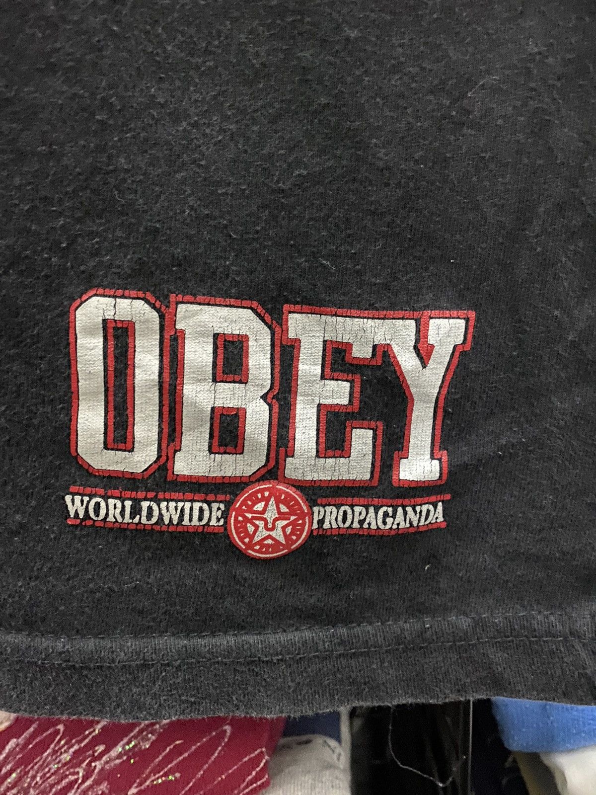 Obey × Vintage Vintage Obey Box Logo T-Shirt Size US XL / EU 56 / 4 - 7 Thumbnail