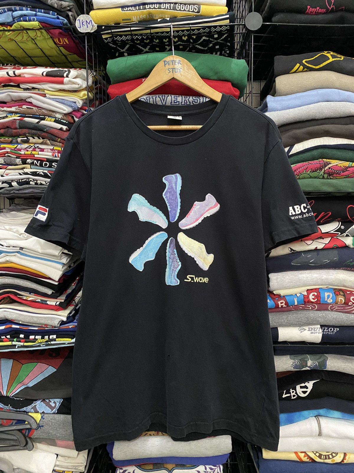 image of Bjorn Borg x Fila T-Shirt in Black, Men's (Size Medium)