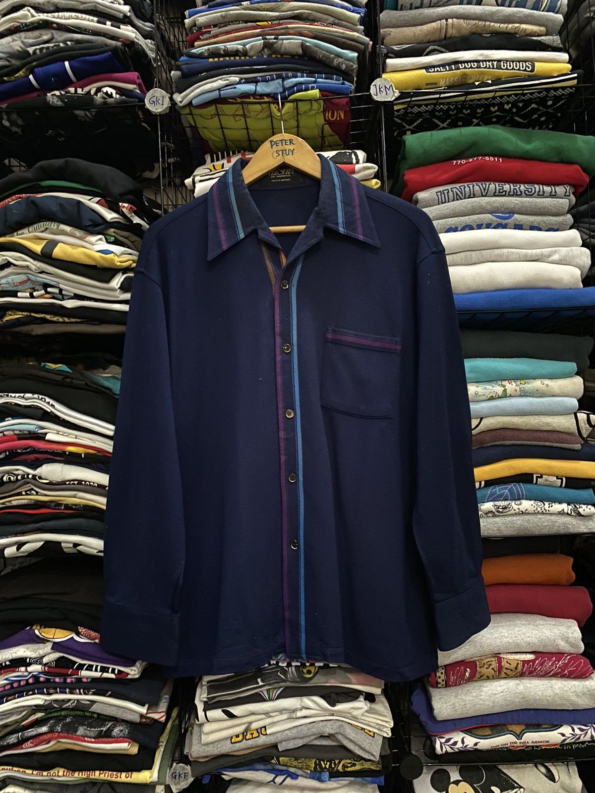 Japanese Brand Vintage Velocita Wool shirt Size US L / EU 52-54 / 3 - 1 Thumbnail