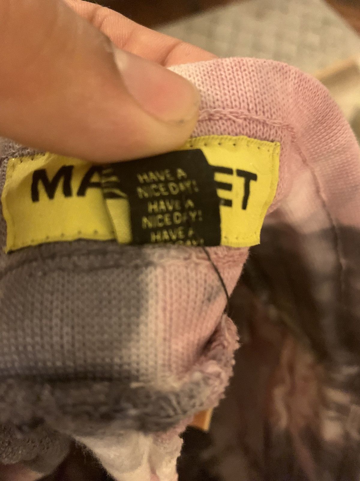 Market × Vintage MARKET NAMASTE BEAR DAY & NIGHT SWEATPANTS LAVENDER TIE-DYE Size US 30 / EU 46 - 5 Thumbnail
