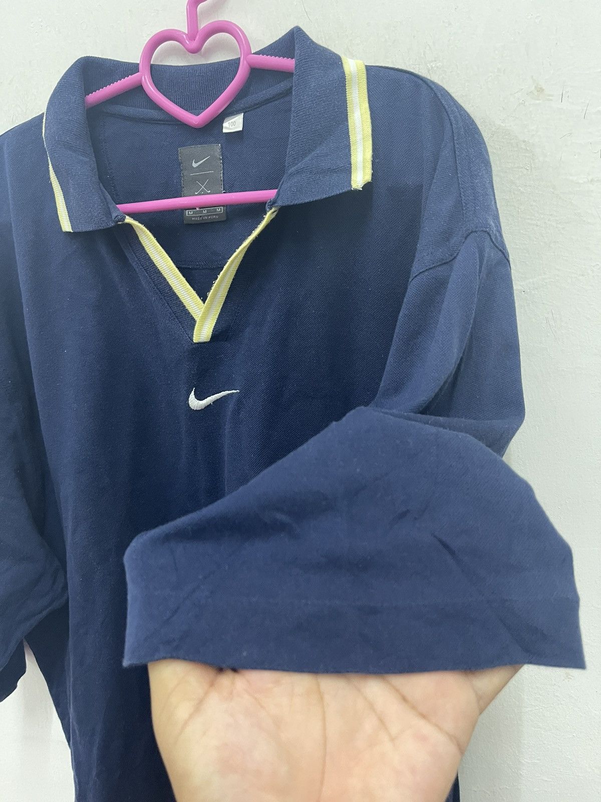 Nike Rare Vintage NIKE Golf Center Swoosh Embroidered Polo Tee Size US M / EU 48-50 / 2 - 2 Thumbnail