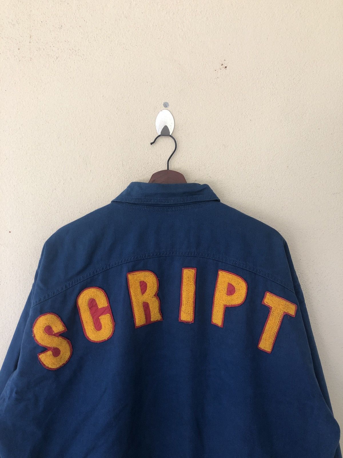 Japanese Brand SCRIPT BLUE BOMBERS FITS M-L Size US M / EU 48-50 / 2 - 2 Thumbnail