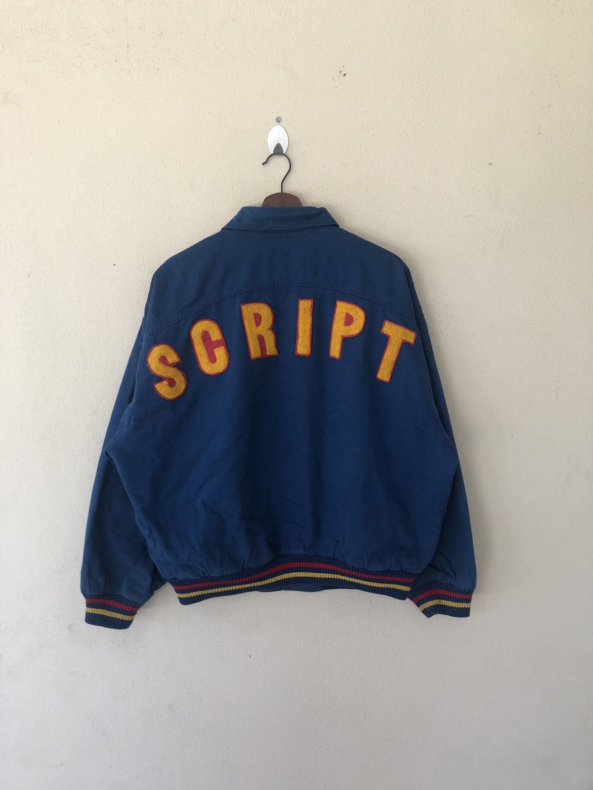 Japanese Brand SCRIPT BLUE BOMBERS FITS M-L Size US M / EU 48-50 / 2 - 1 Thumbnail