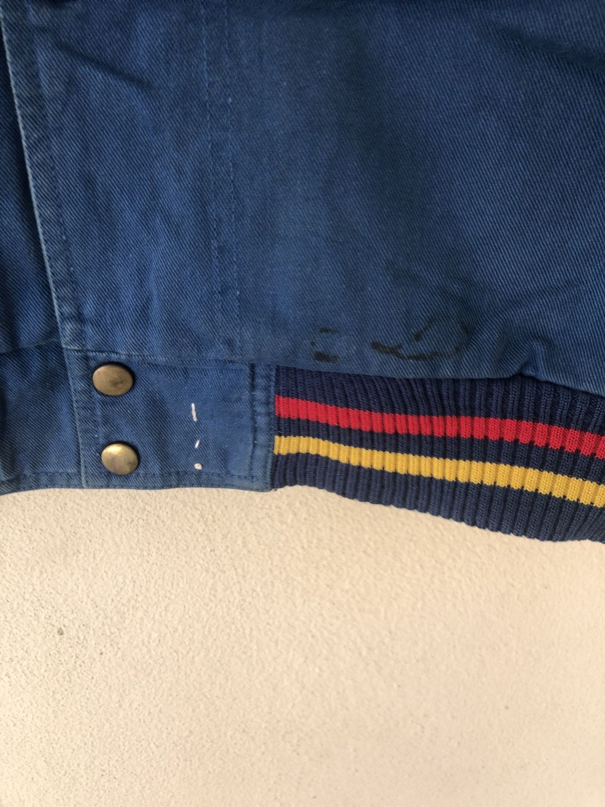 Japanese Brand SCRIPT BLUE BOMBERS FITS M-L Size US M / EU 48-50 / 2 - 9 Thumbnail