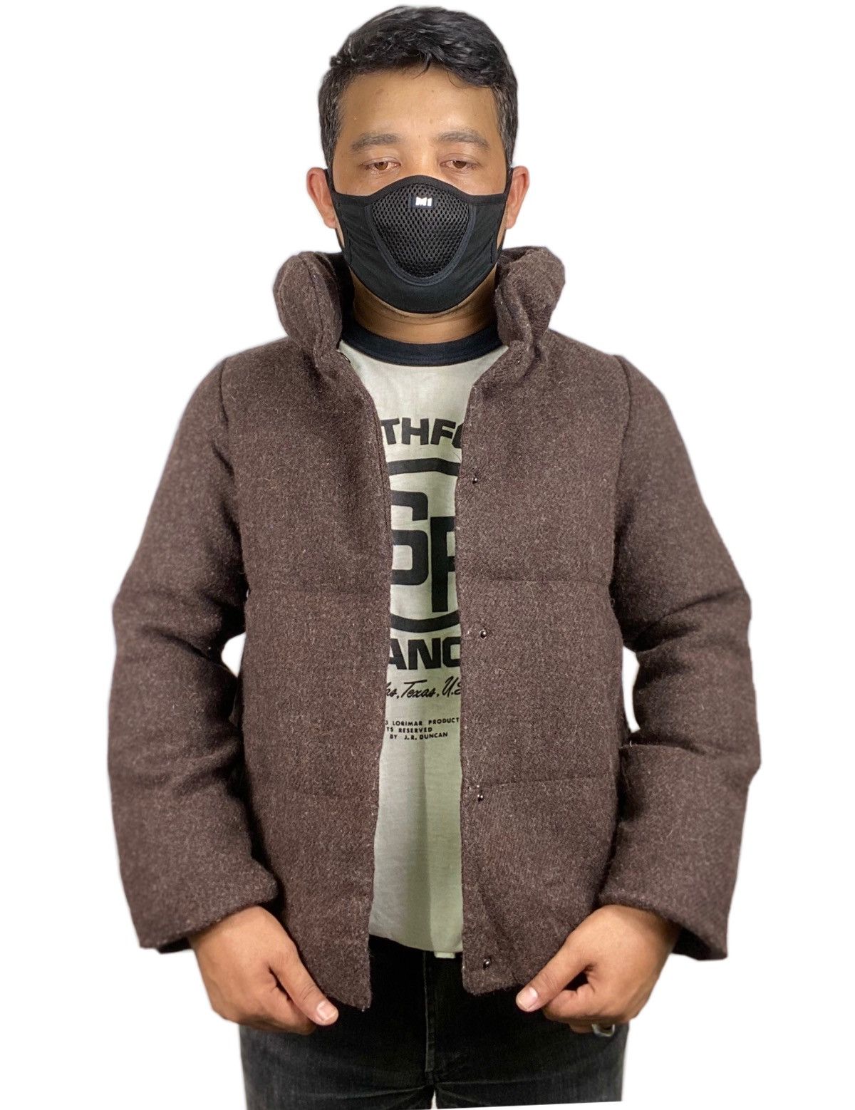 Harris Tweed Earth Music & Technology x Harris Tweed Puffer Wool Jacket Size US M / EU 48-50 / 2 - 12 Thumbnail