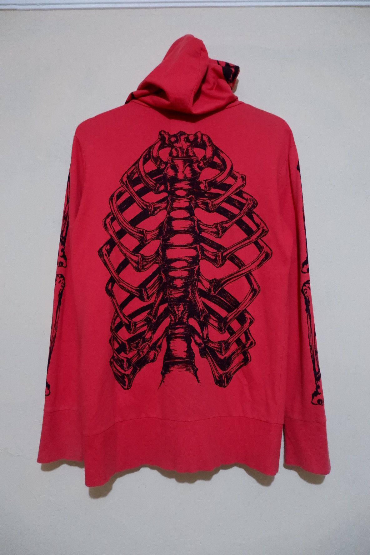 Japanese Brand Glad News Skeleton Full Zip Hoodie Size US M / EU 48-50 / 2 - 2 Thumbnail